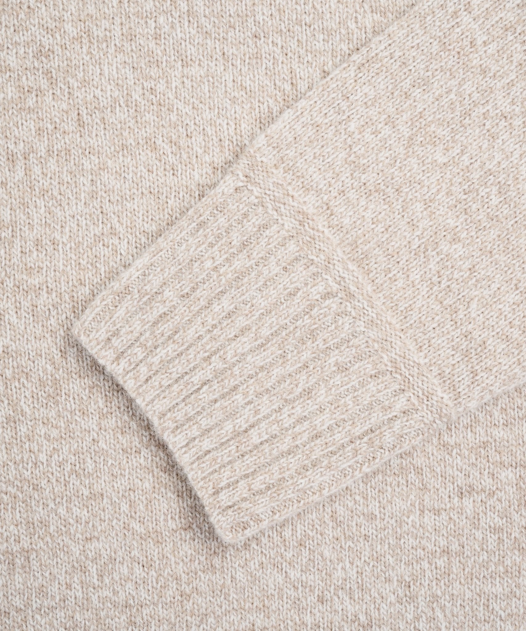 Peuterey Braille 02 half - zip trui beige - THE SOCIETY SHOP