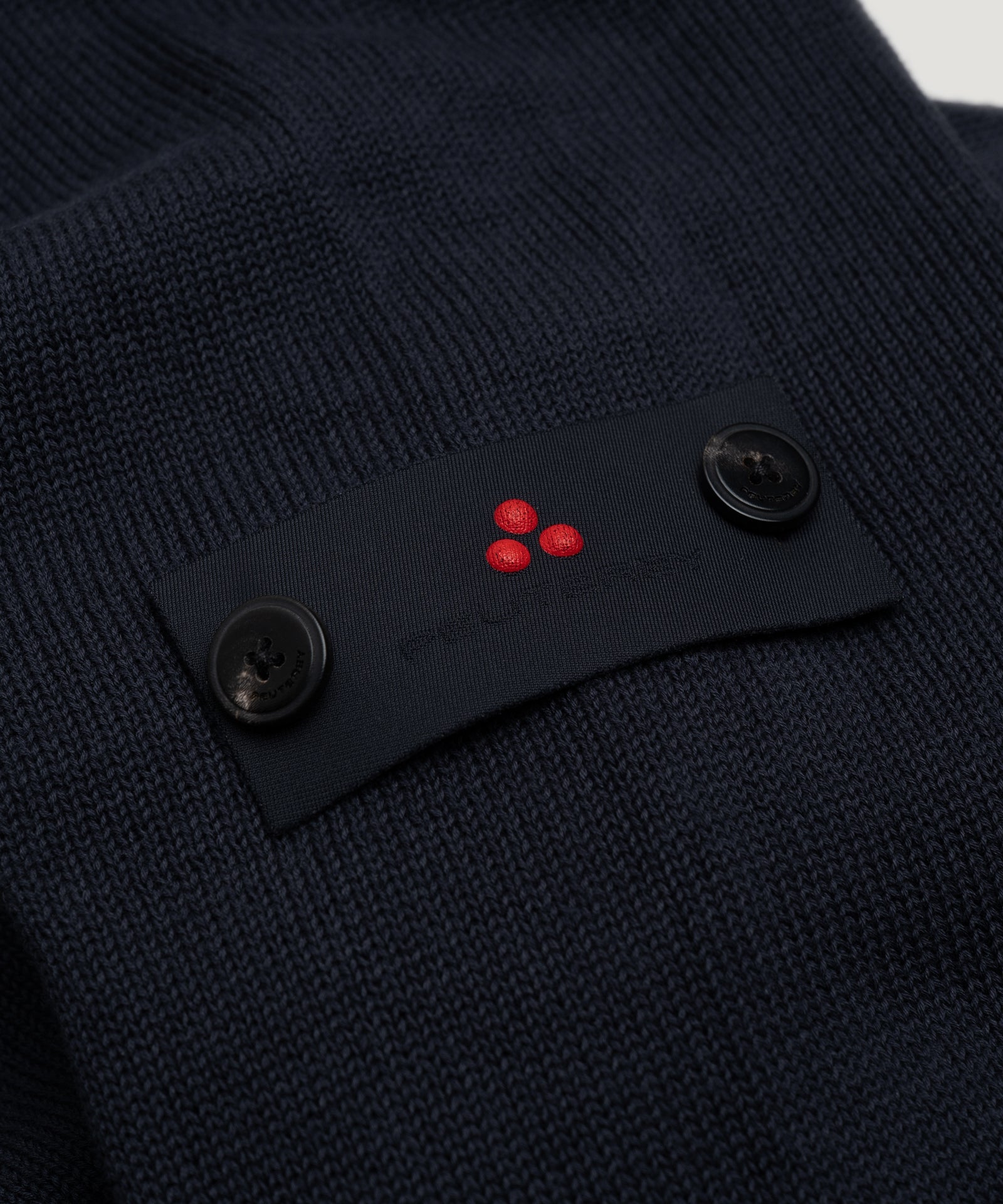 Peuterey Caliper knitted trui katoen donkerblauw - THE SOCIETY SHOP
