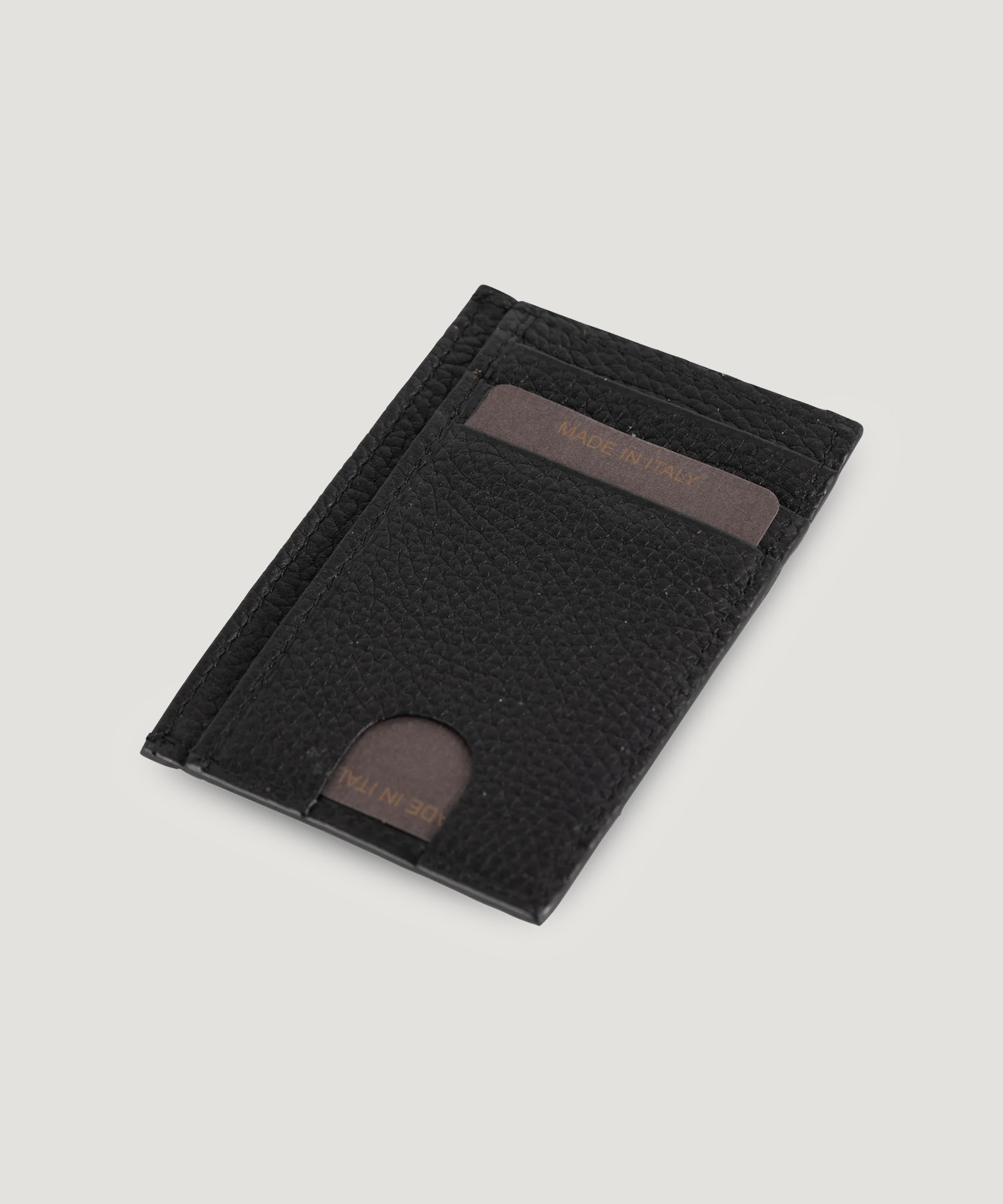 SOCI3TY Card holder kalfsleer zwart - The Society Shop