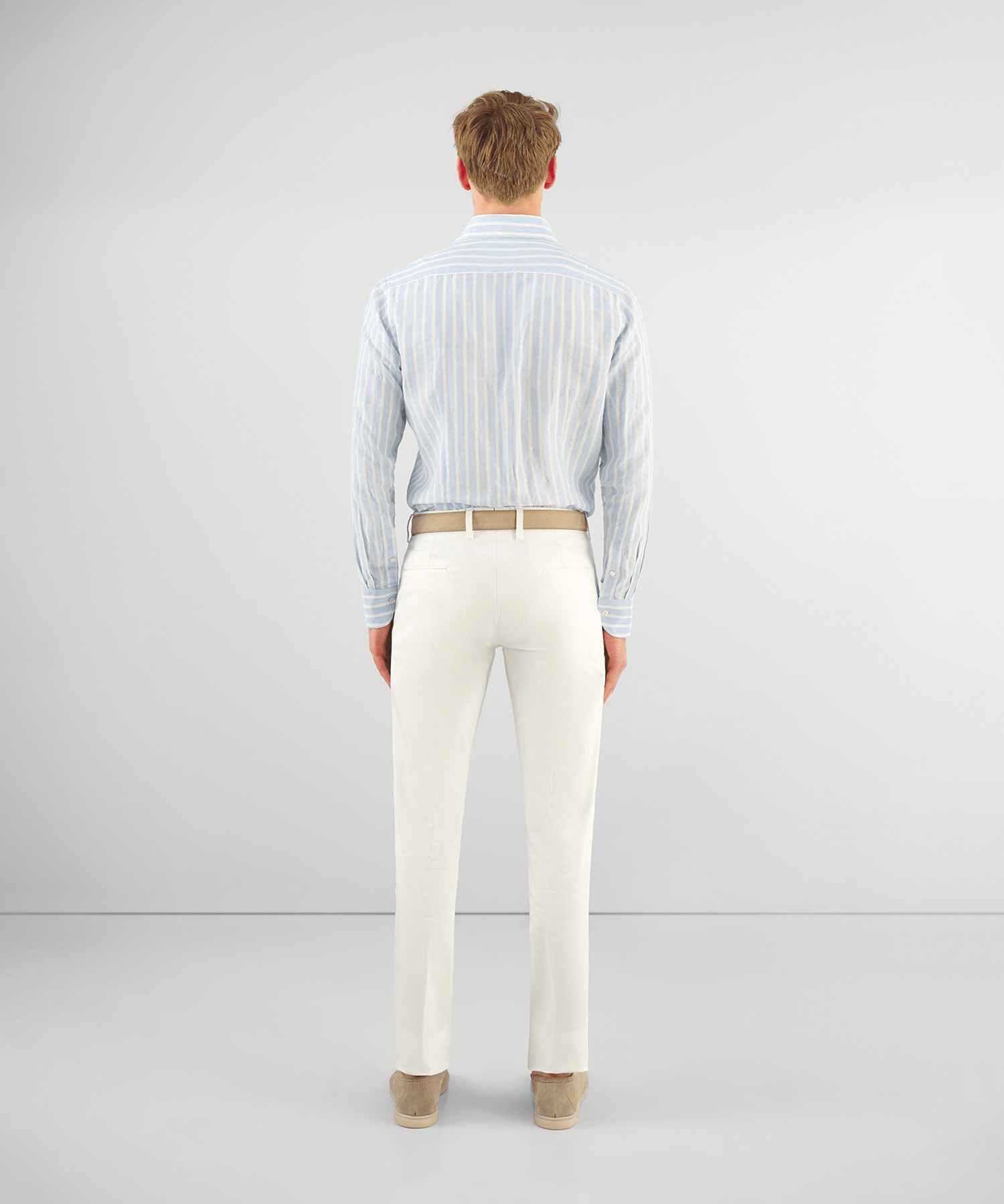 SOCI3TY Chino katoen off-white - The Society Shop