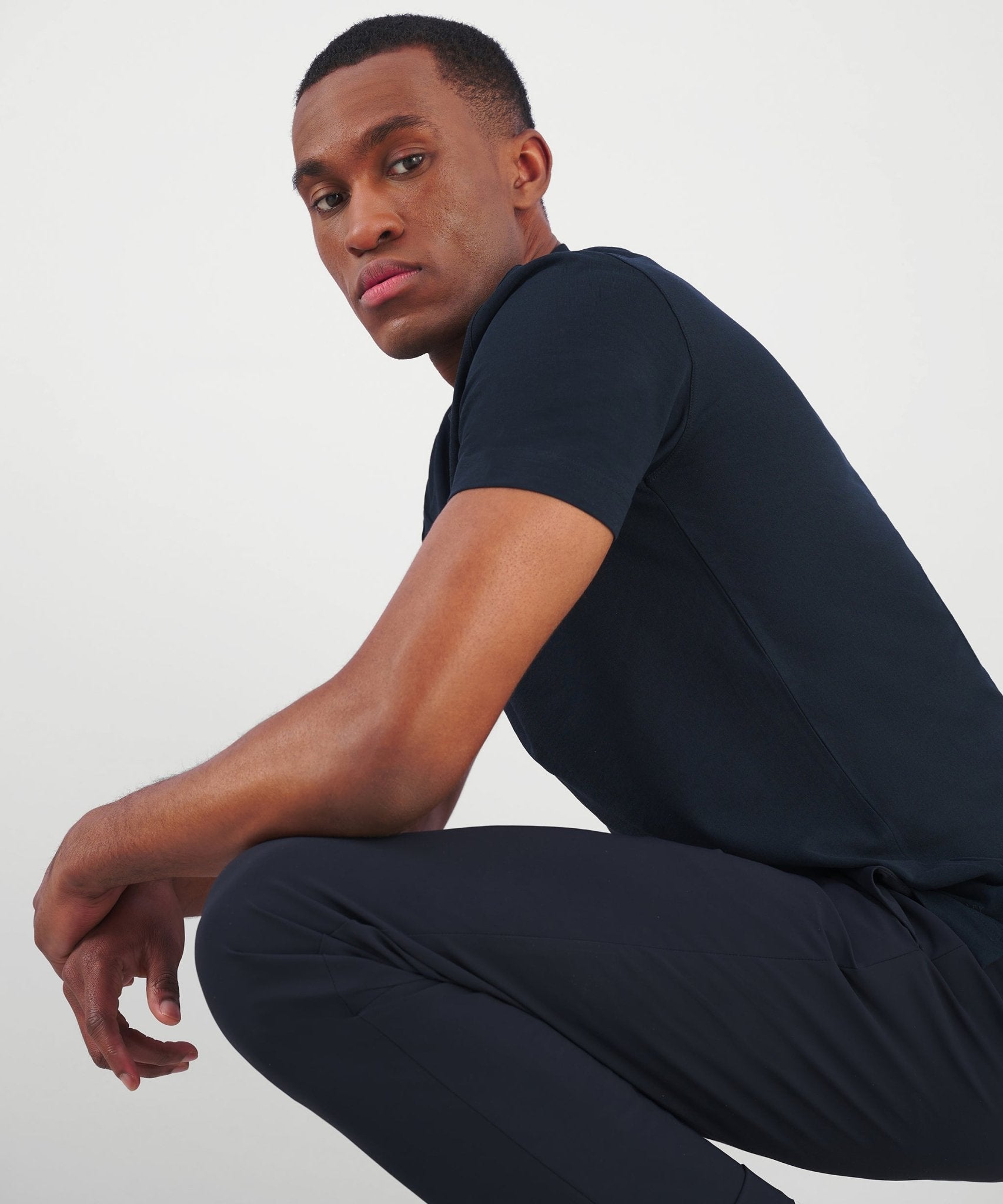 Roberto Ricci Design Chino tech fabric donkerblauw - The Society Shop