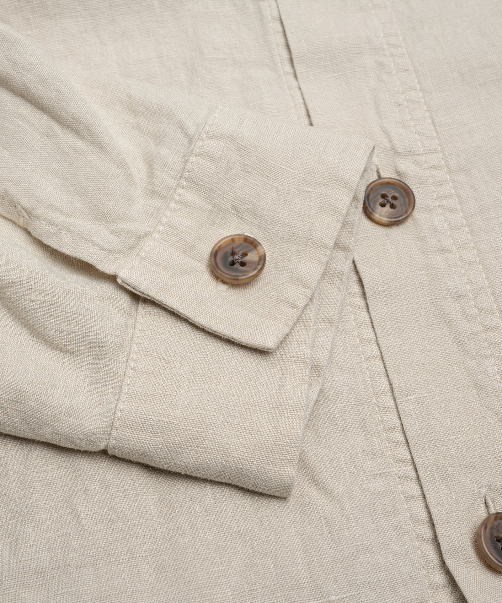SOCI3TY Limited Fashion Coimbra overshirt gewassen linnen beige - THE SOCIETY SHOP