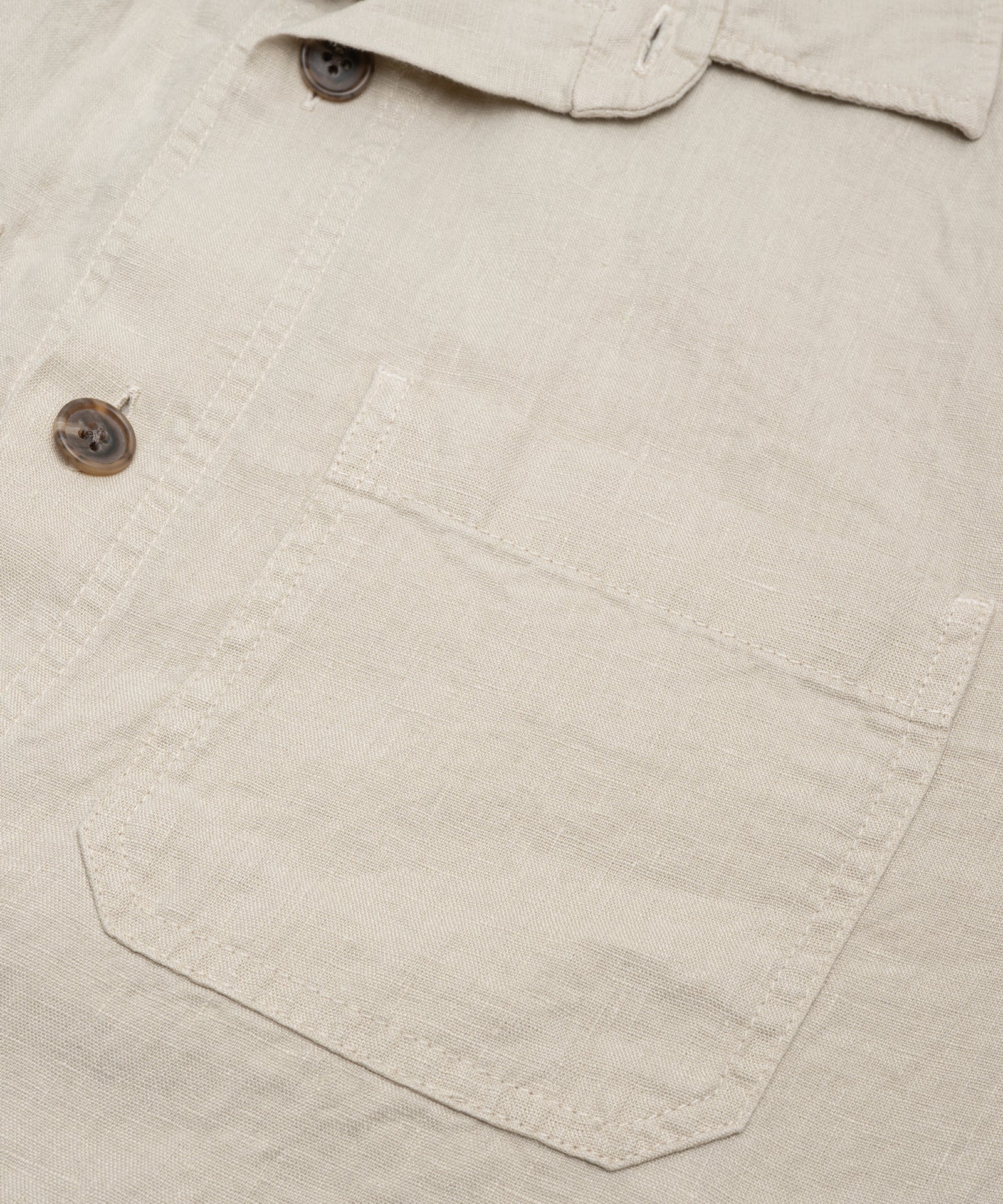 SOCI3TY Limited Fashion Coimbra overshirt gewassen linnen beige - THE SOCIETY SHOP