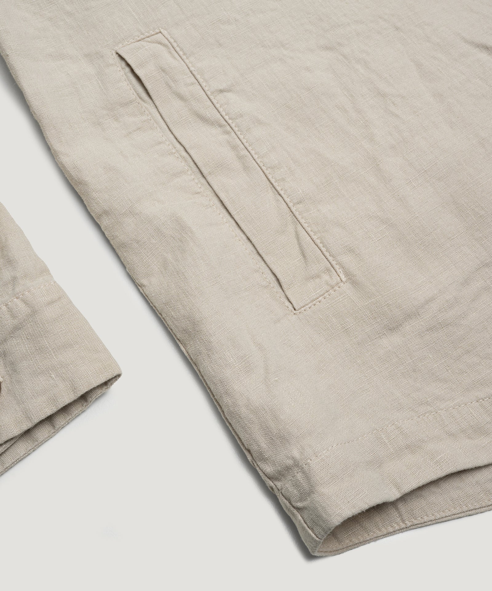 SOCI3TY Limited Fashion Coimbra overshirt gewassen linnen beige - THE SOCIETY SHOP