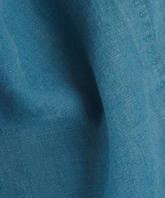 SOCI3TY Colbert garment-dyed linnen blauw - The Society Shop
