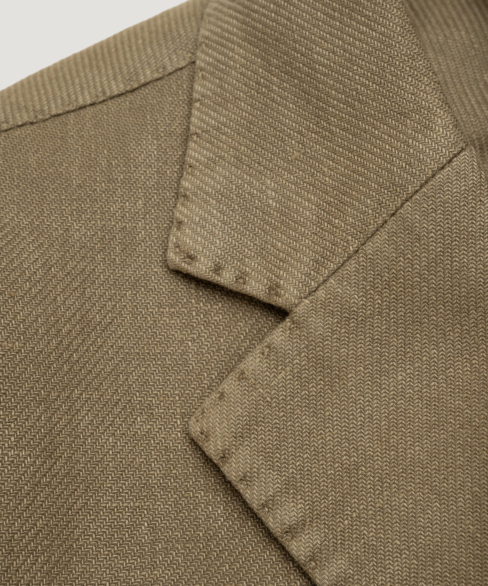 SOCI3TY Handmade Colbert garment - dyed linnen/katoen twill groen - THE SOCIETY SHOP