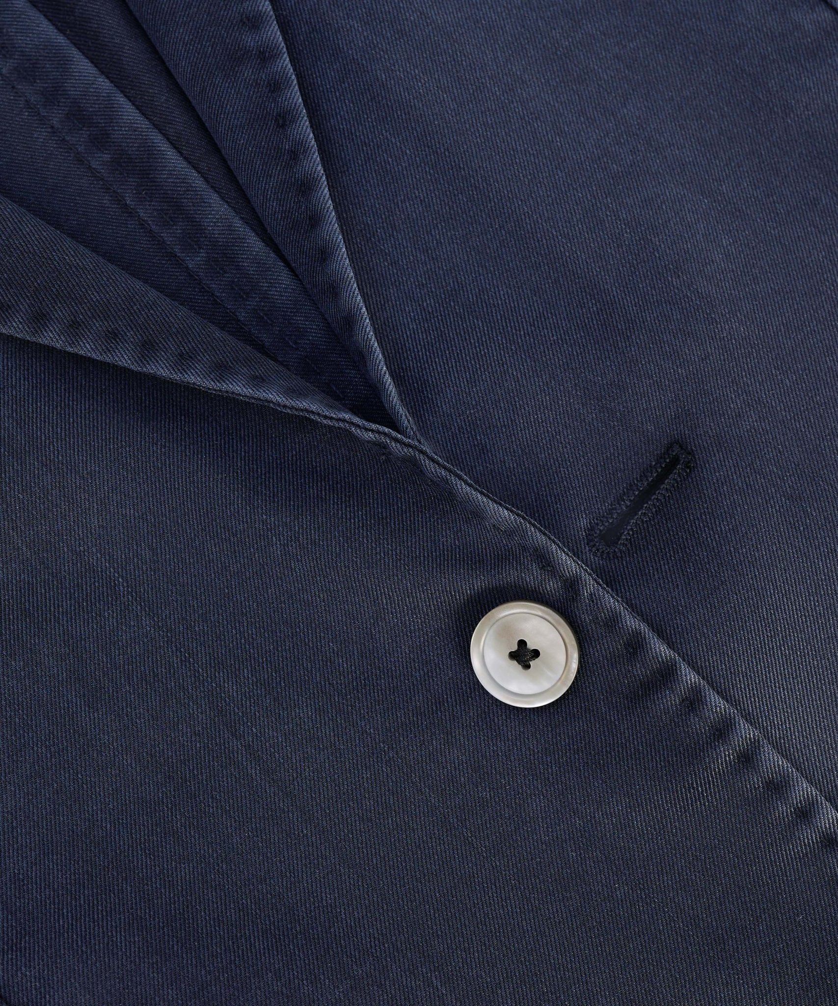 SOCI3TY Colbert garment - dyed wol donkerblauw - The Society Shop