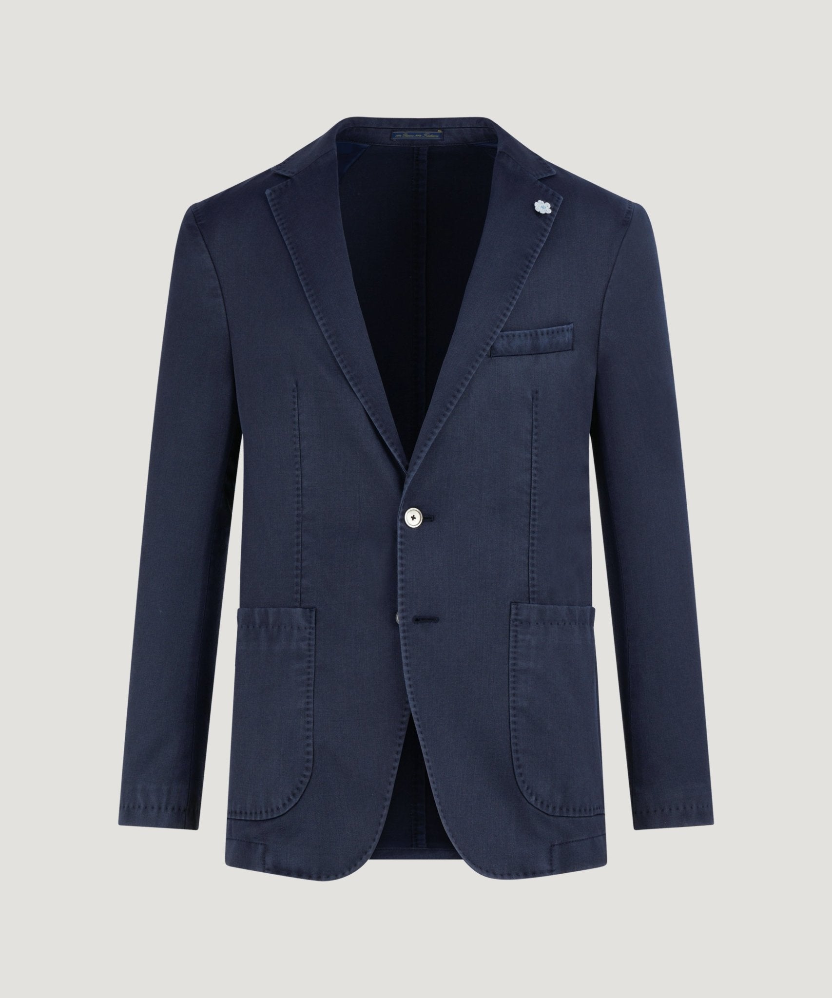 SOCI3TY Colbert garment - dyed wol donkerblauw - The Society Shop