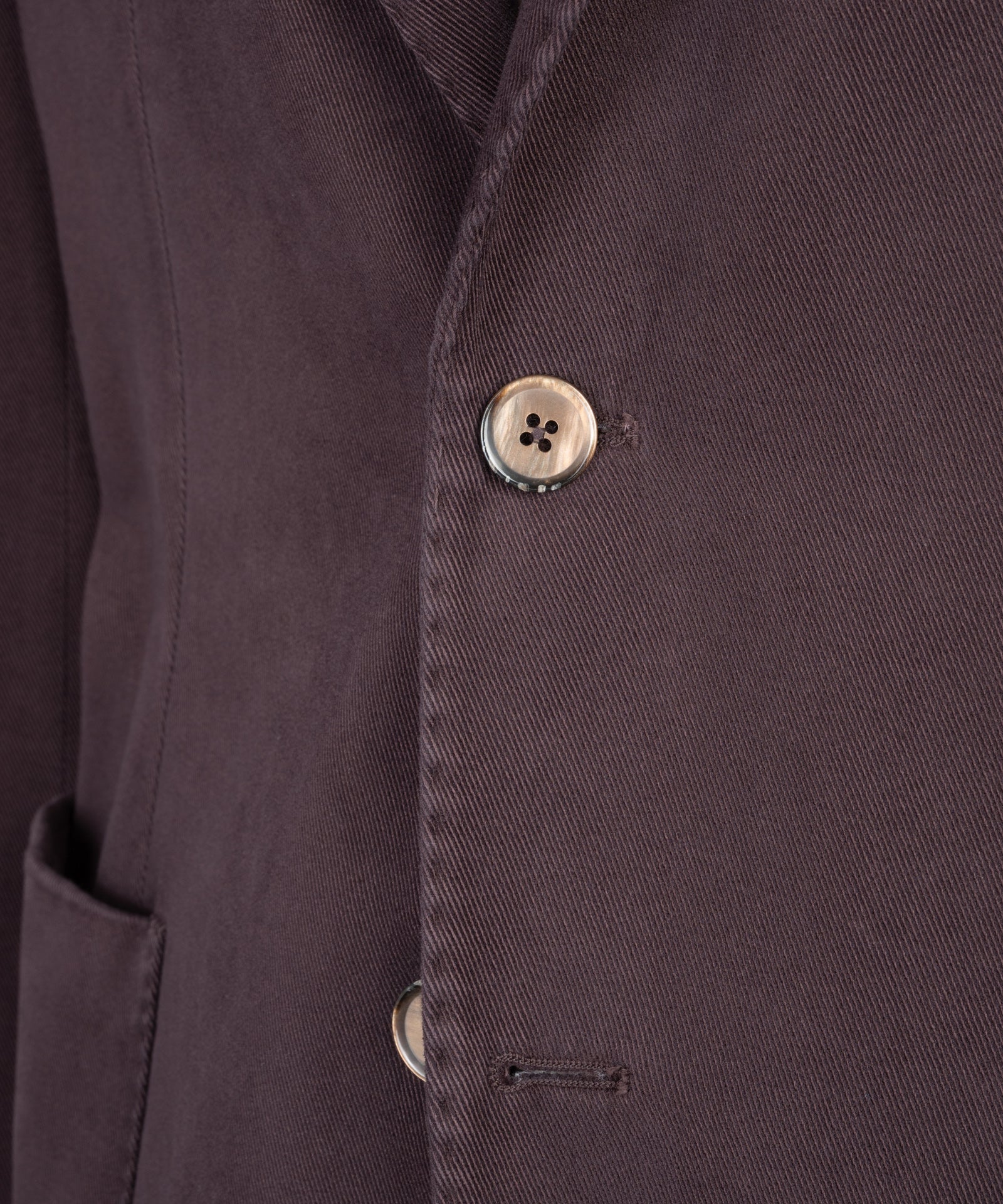 SOCI3TY Handmade Colbert katoen/kasjmier garment-dyed bordeaux - THE SOCIETY SHOP