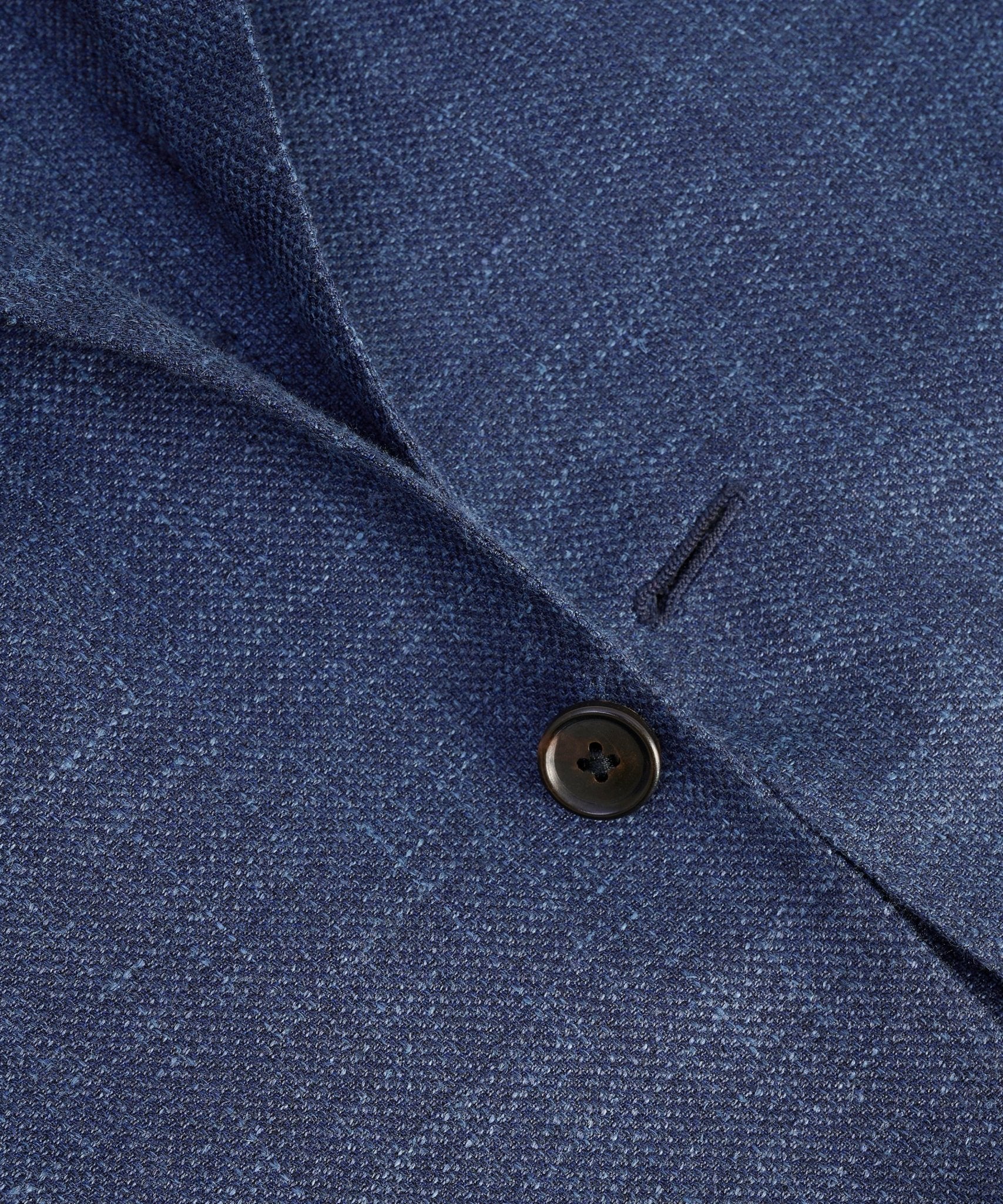 Corneliani Colbert scheerwol/zijde/linnen blauw - THE SOCIETY SHOP