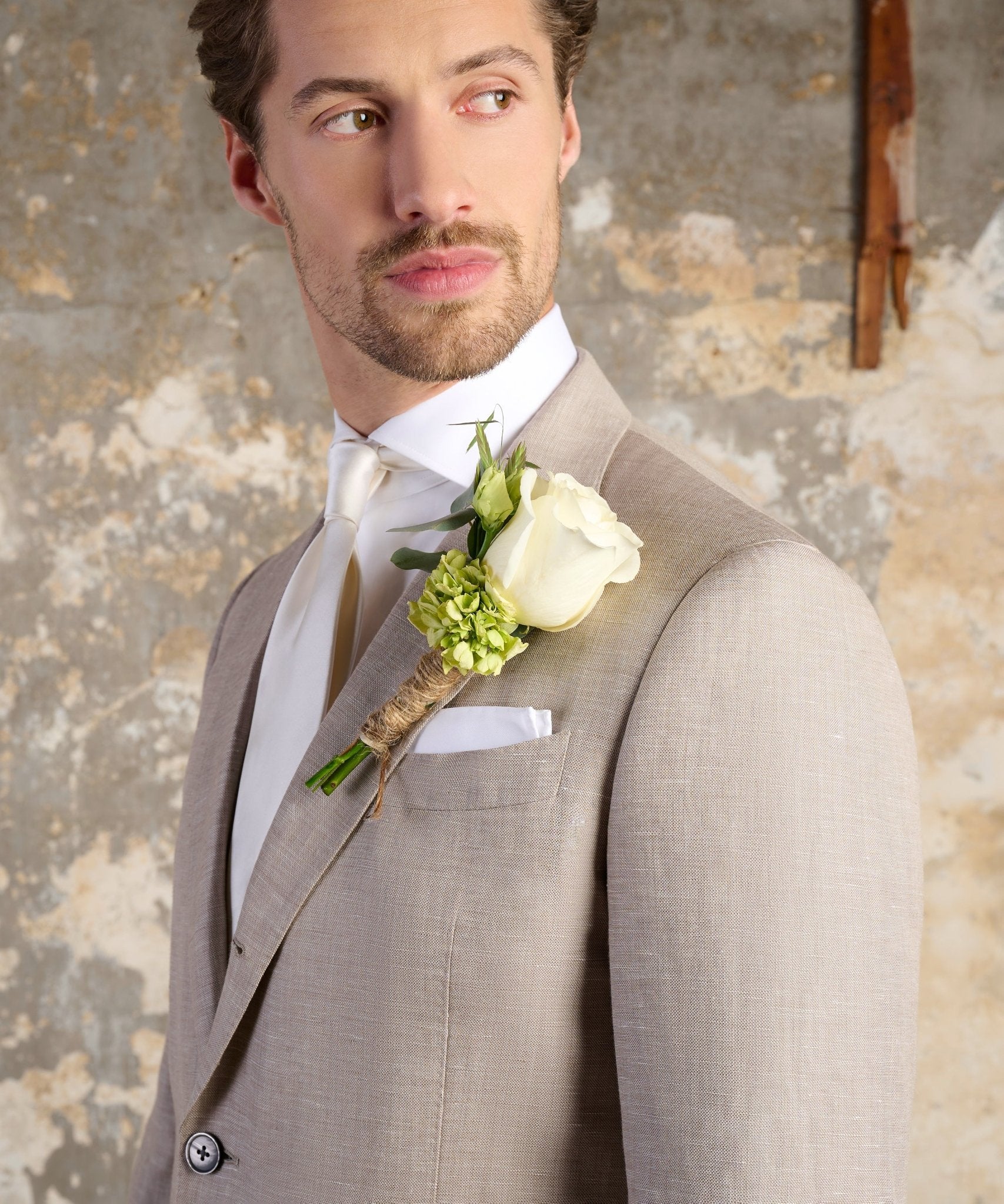 SOCI3TY Limited Colbert wol/linnen beige - THE SOCIETY SHOP