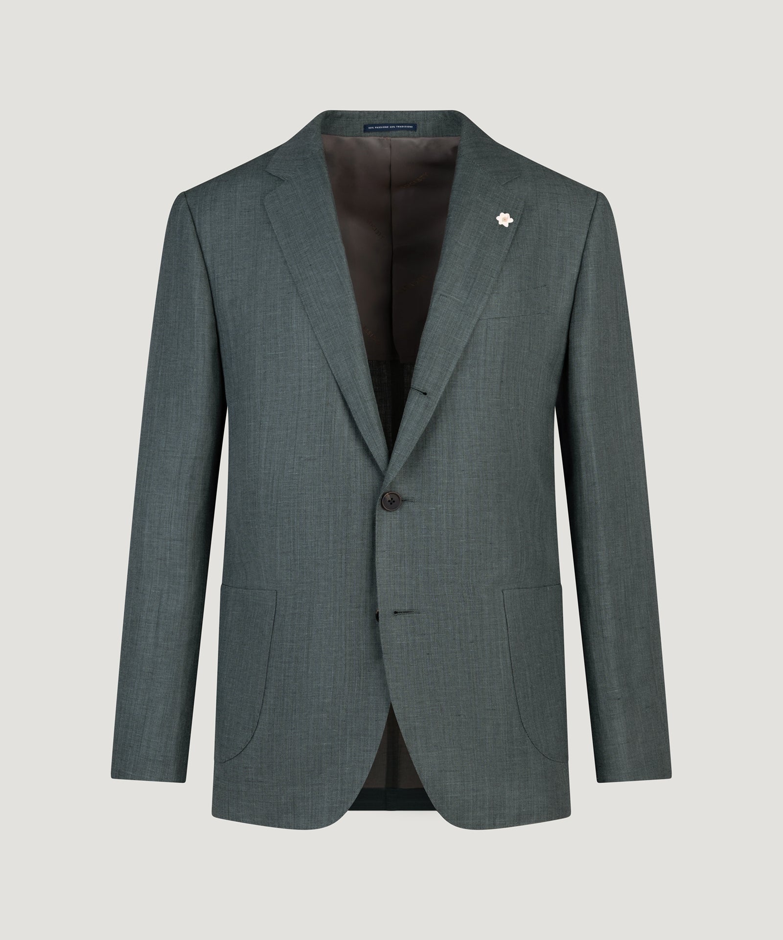 SOCI3TY Limited Fashion Colbert wol/linnen donkergroen - THE SOCIETY SHOP