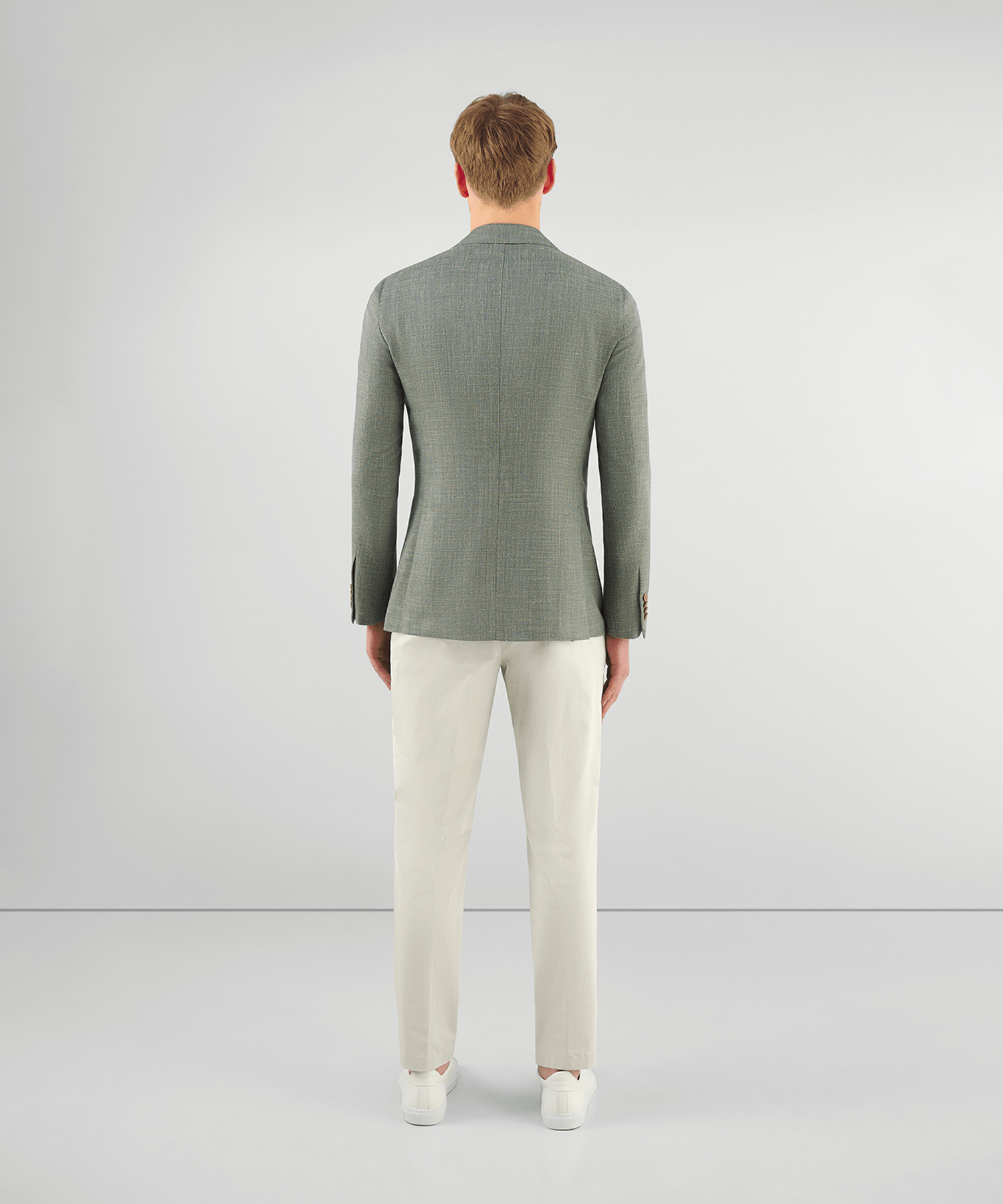 SOCI3TY Colbert wol/zijde/linnen groen by Drago - The Society Shop