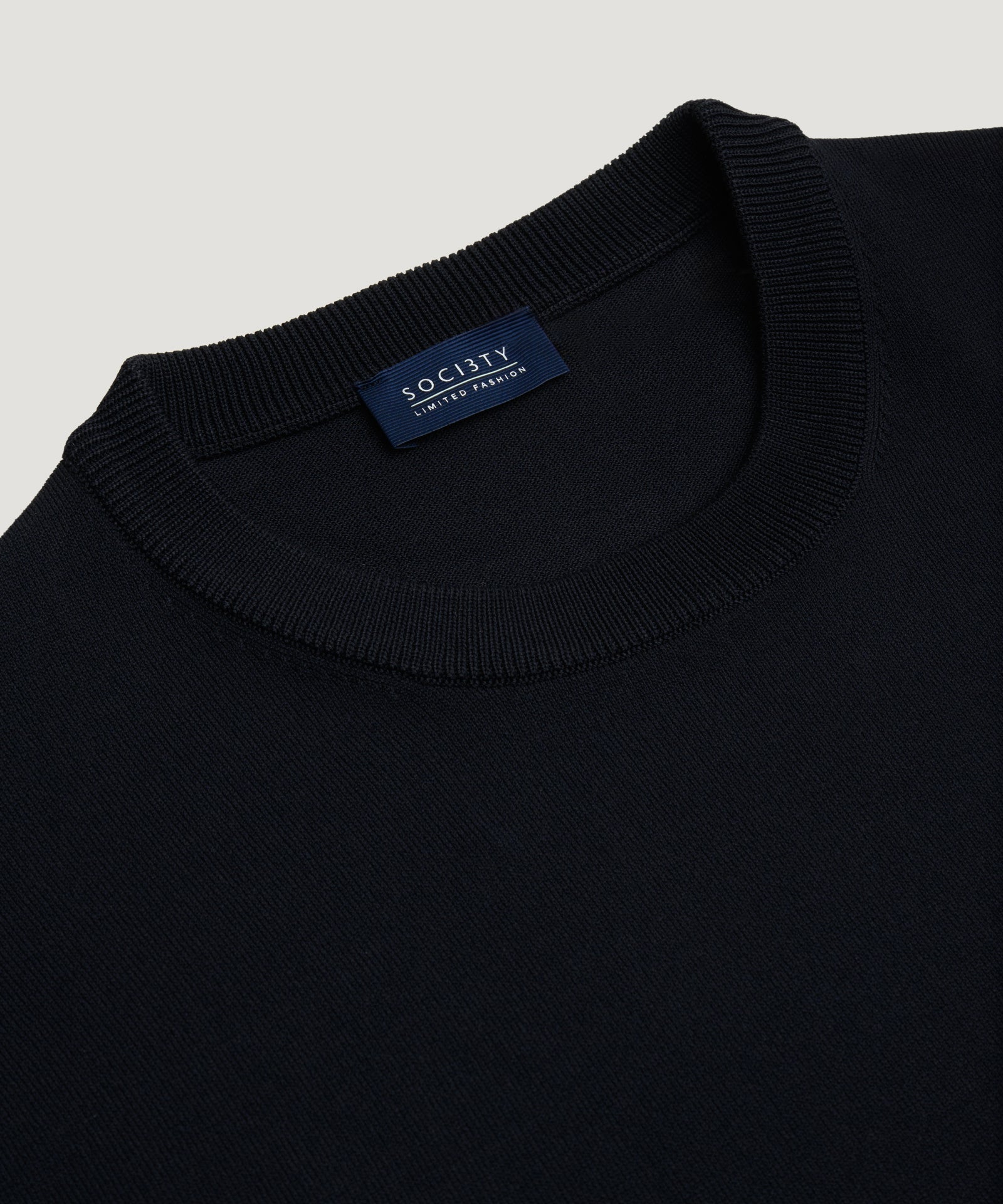 SOCI3TY Limited Fashion Cool Dry Easy Stretch crewneck trui donkerblauw - THE SOCIETY SHOP