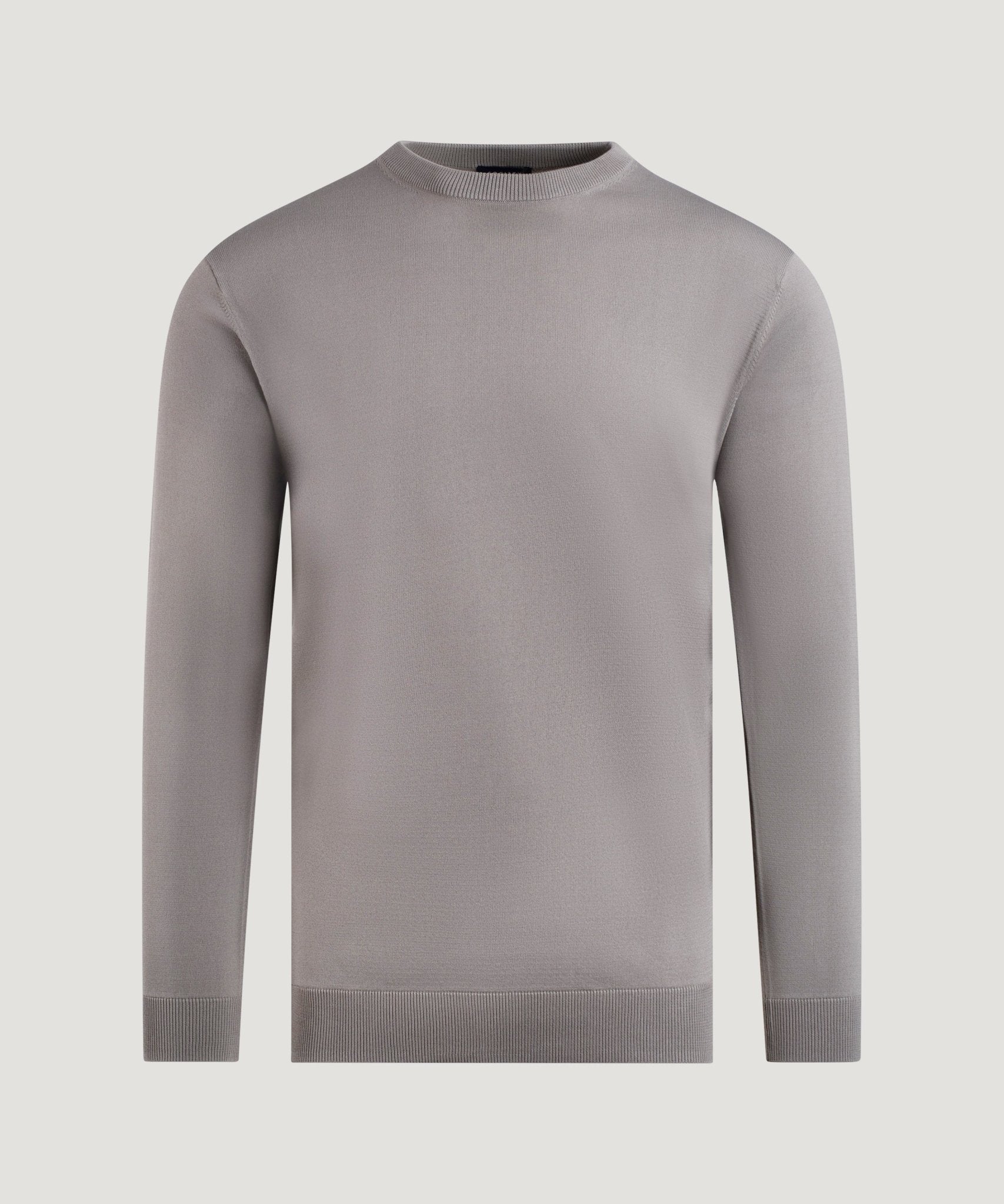 SOCI3TY Limited Fashion Cool Dry Easy Stretch crewneck trui taupe - THE SOCIETY SHOP