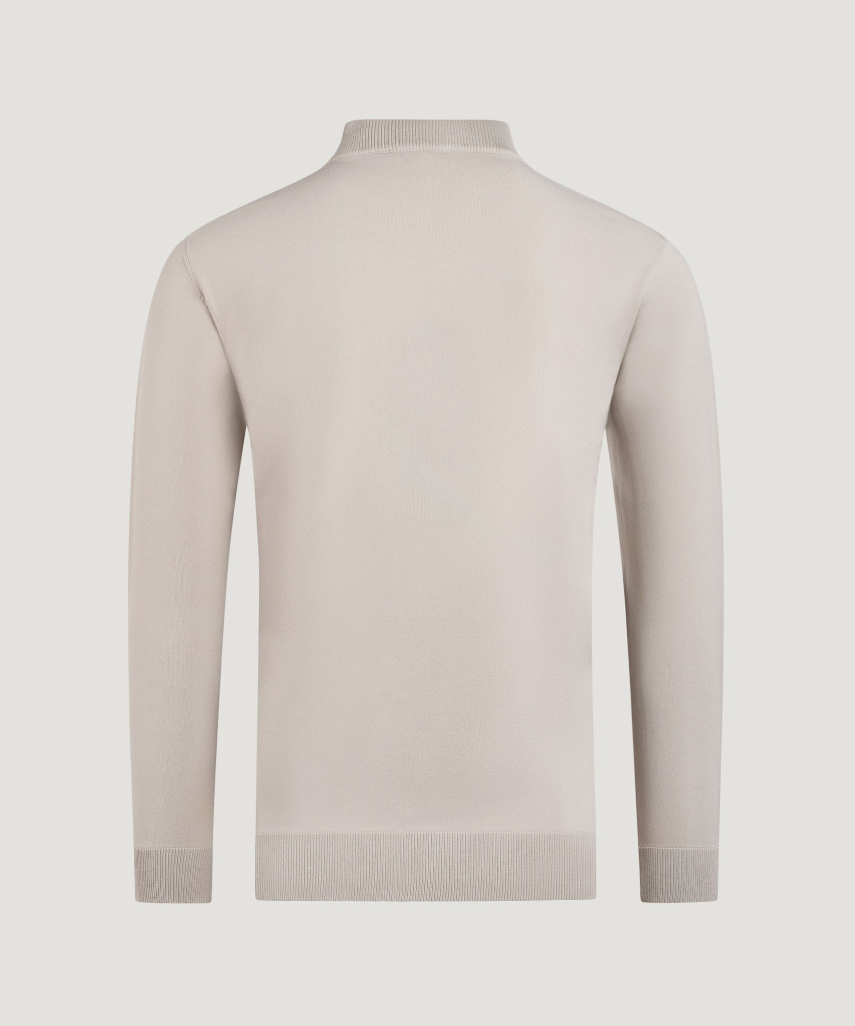 SOCI3TY Limited Fashion Cool Dry Easy Stretch half - zip trui beige - THE SOCIETY SHOP