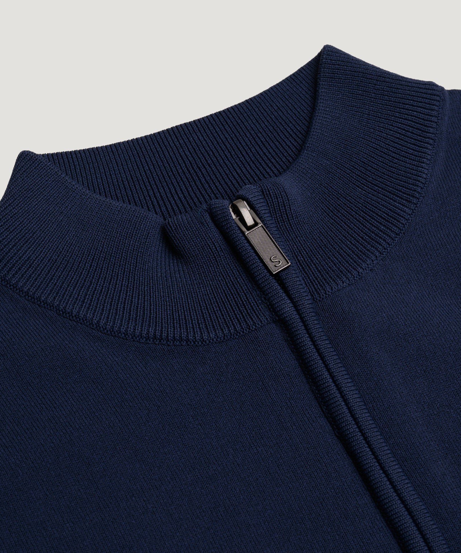 SOCI3TY Limited Fashion Cool Dry Easy Stretch half - zip trui blauw - THE SOCIETY SHOP