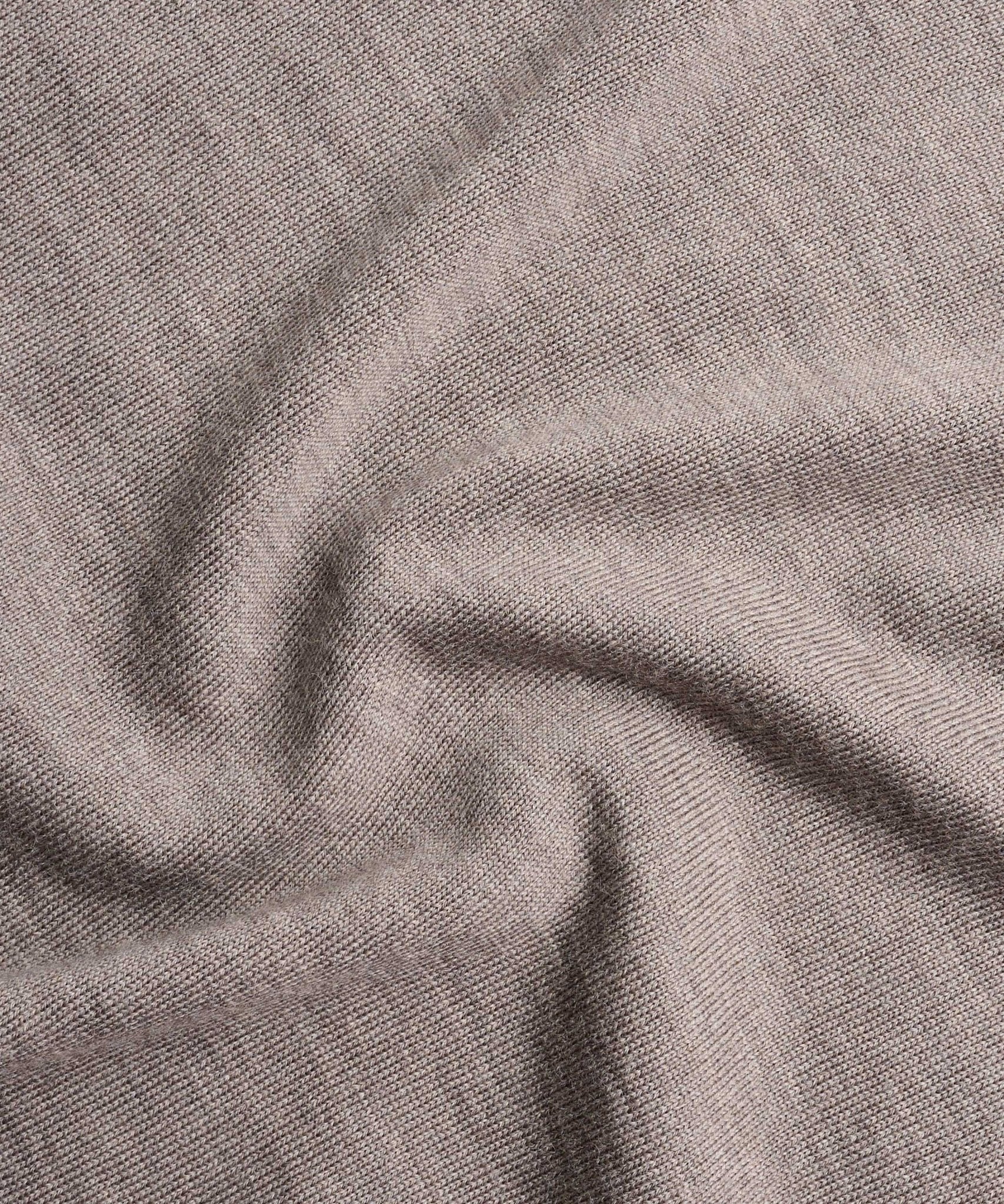 SOCI3TY Limited Fashion Crewneck trui fine merino taupe - THE SOCIETY SHOP