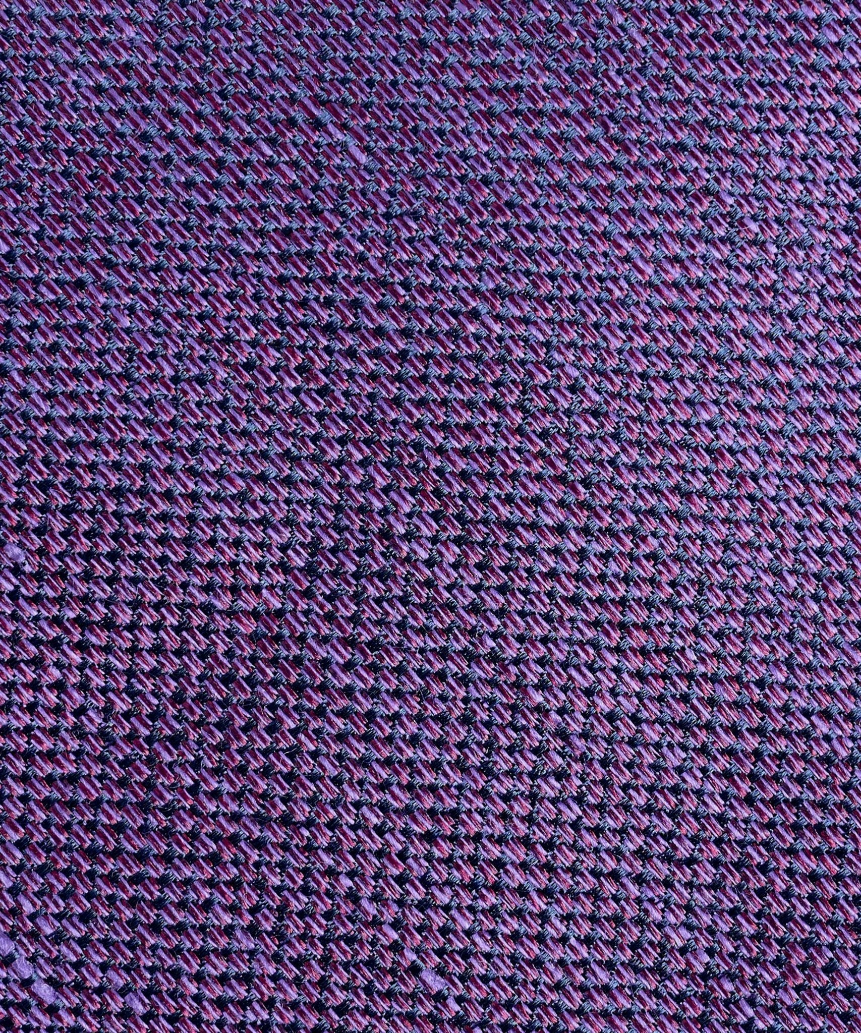 SOCI3TY Das basket weave zijde/linnen paars - THE SOCIETY SHOP