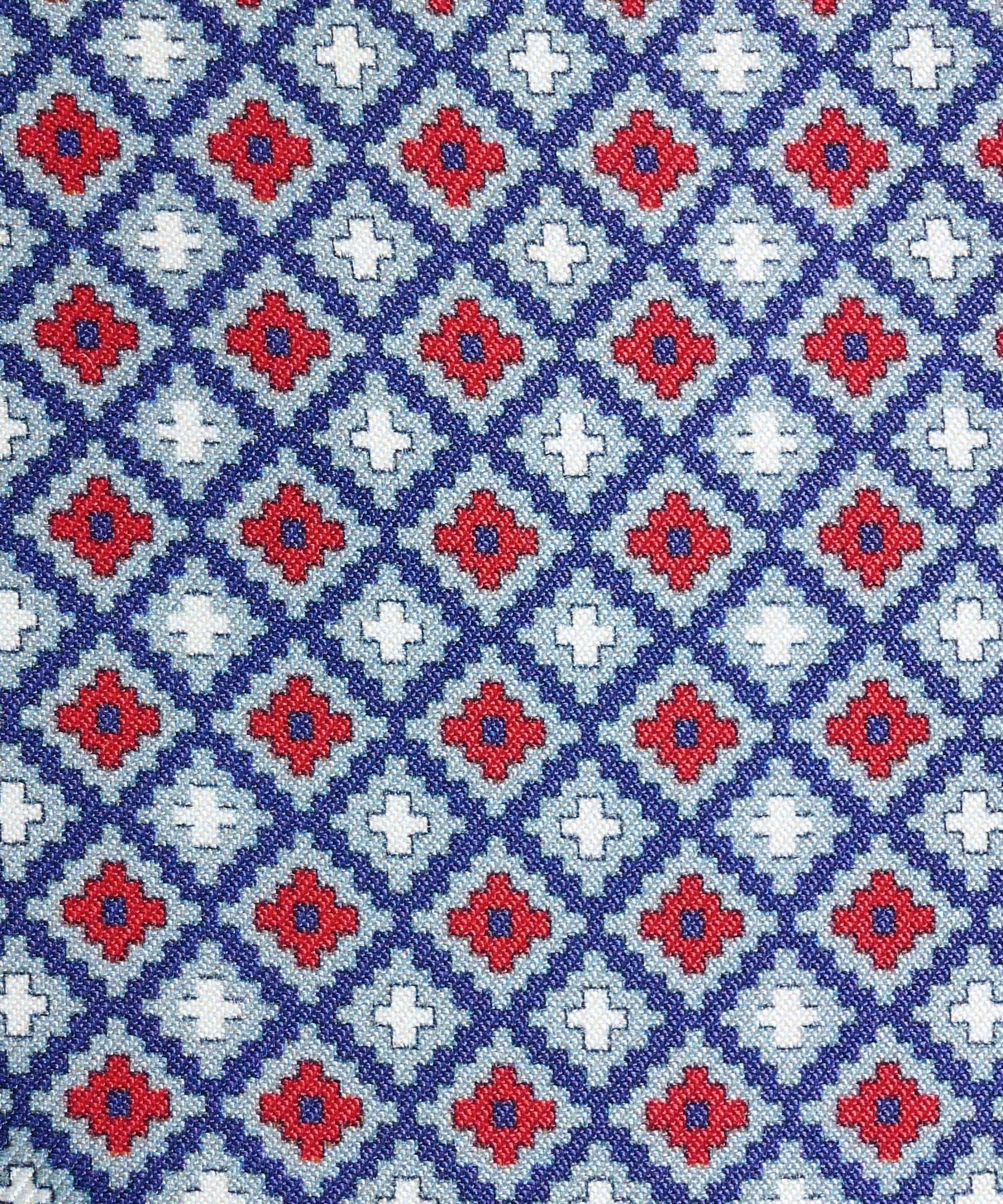 SOCI3TY Das geometrisch patroon zijde rood - THE SOCIETY SHOP