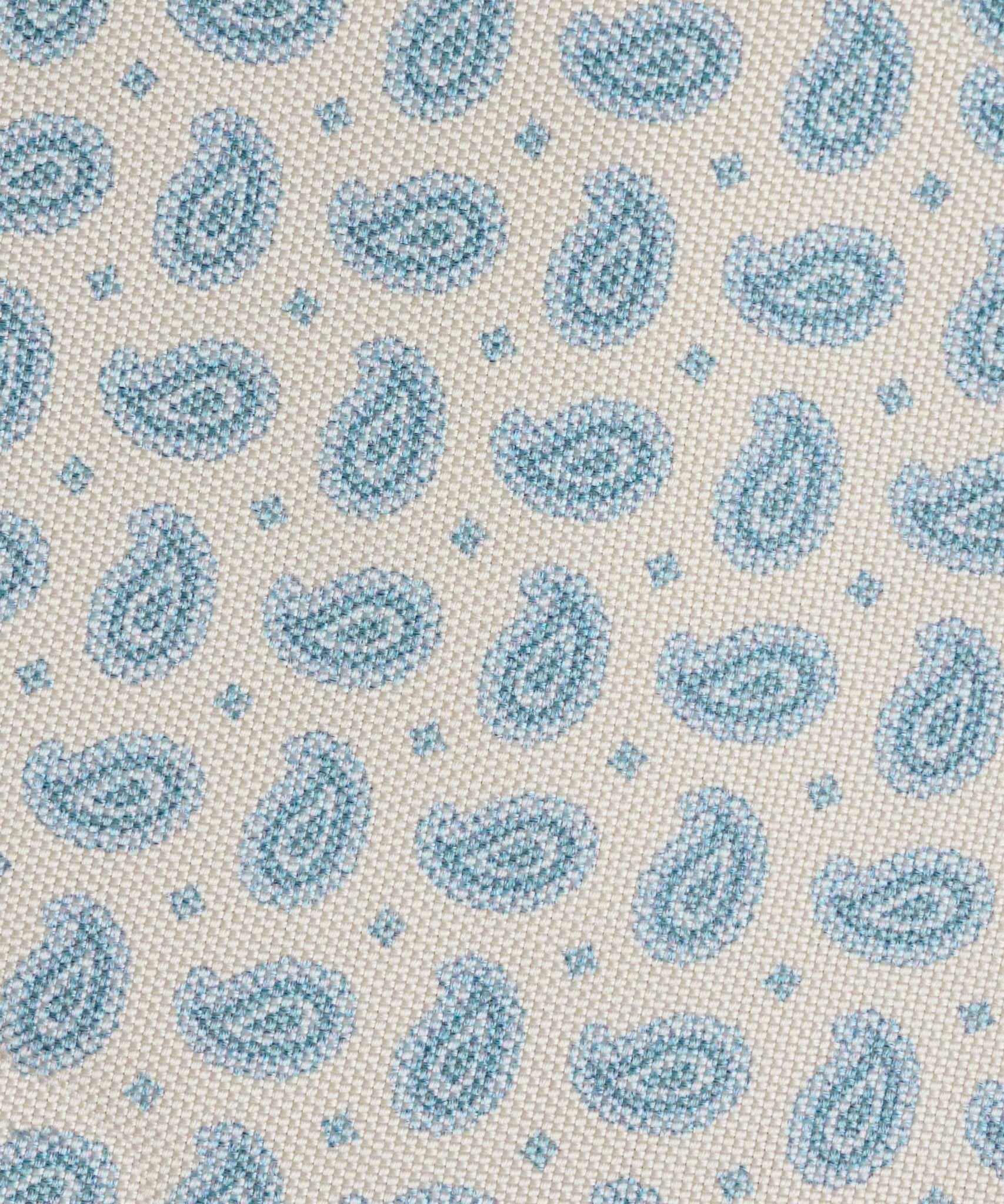 SOCI3TY Das zijde lichtblauw paisley - THE SOCIETY SHOP