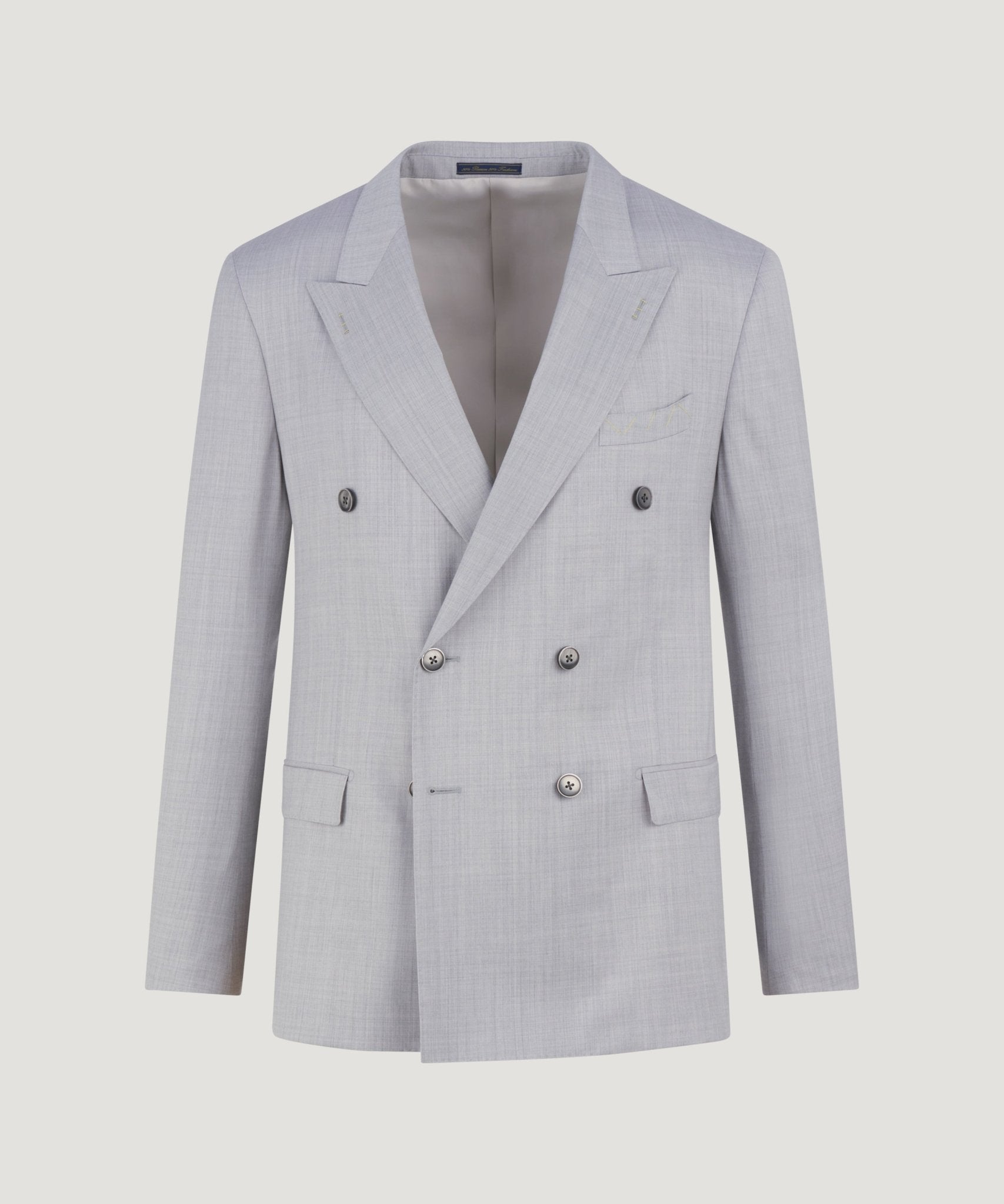 SOCI3TY Limited Double - breasted pak scheerwol lichtgrijs - THE SOCIETY SHOP