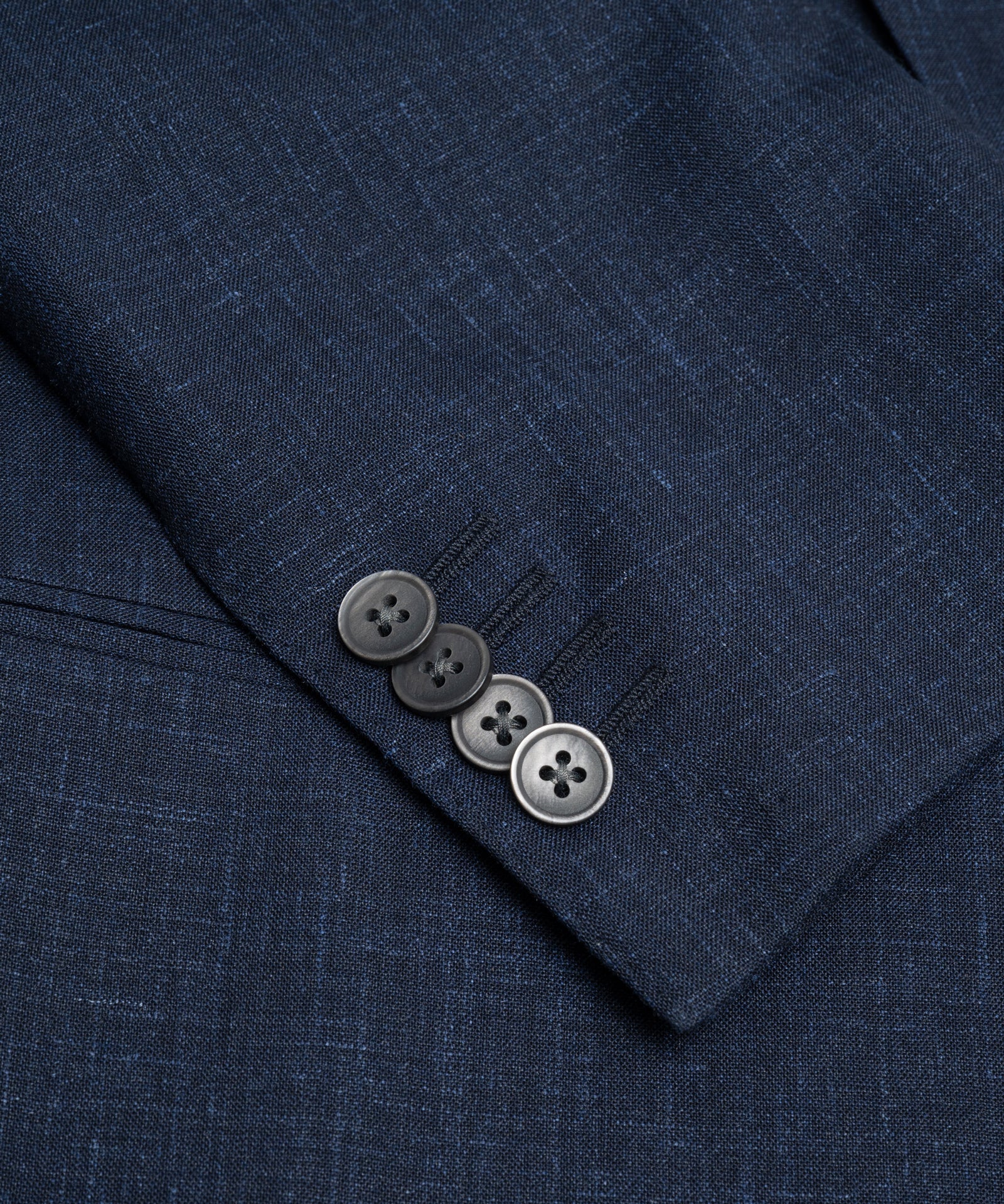 SOCI3TY Limited Fashion Driedelig pak wol/linnen/zijde donkerblauw - THE SOCIETY SHOP