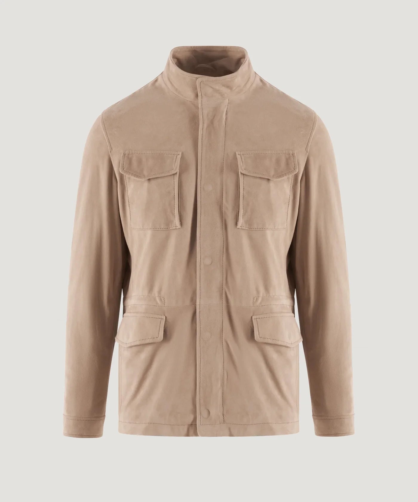 SOCI3TY Field jacket suède beige - The Society Shop