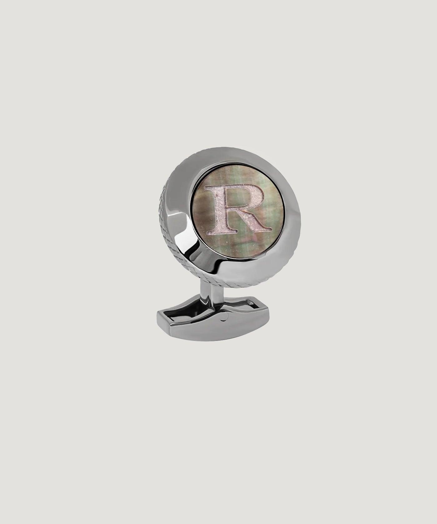 Tateossian Gepersonaliseerde manchetknoop initialen - R - The Society Shop