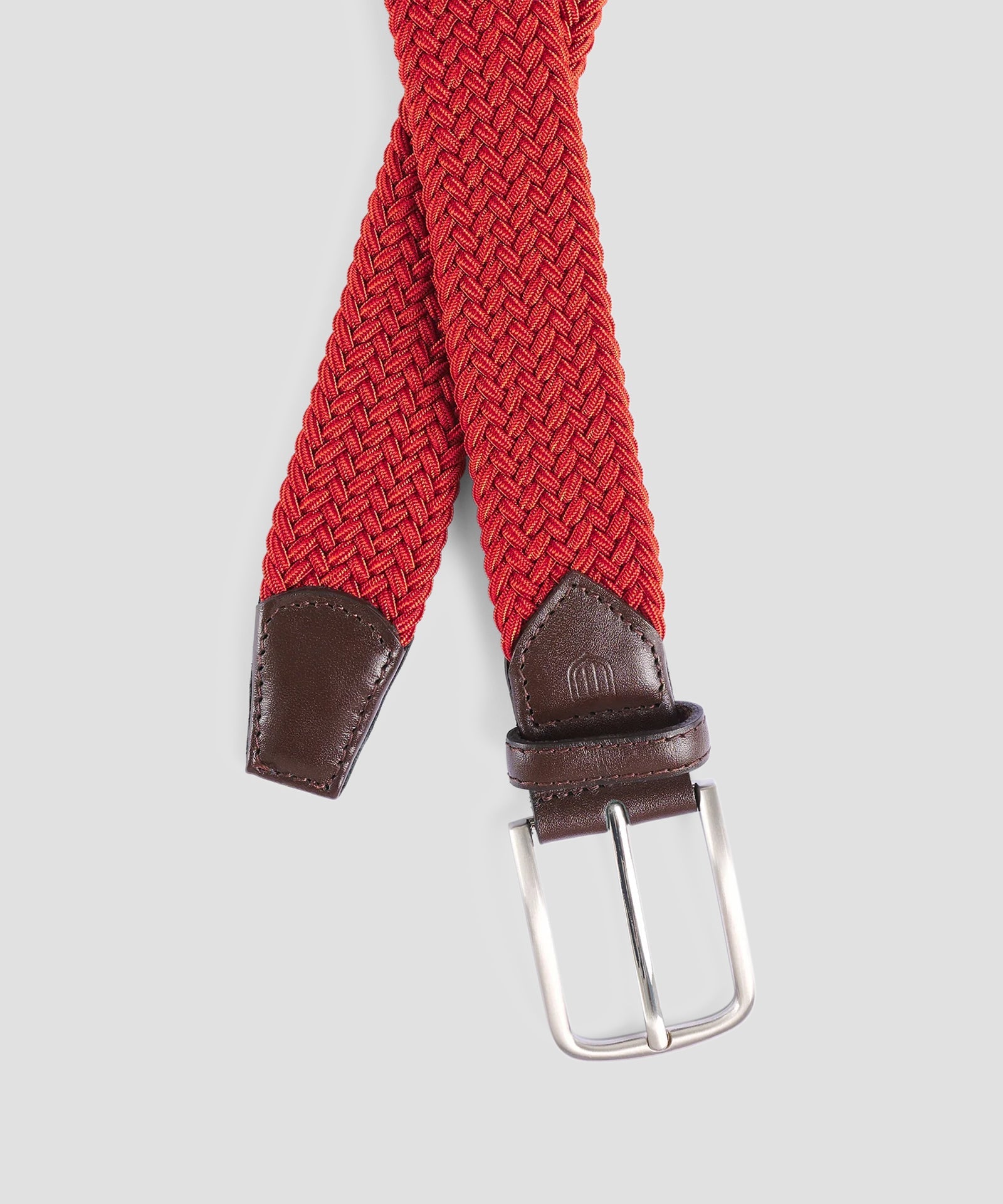 Profuomo Gevlochten riem elastiek rood - The Society Shop