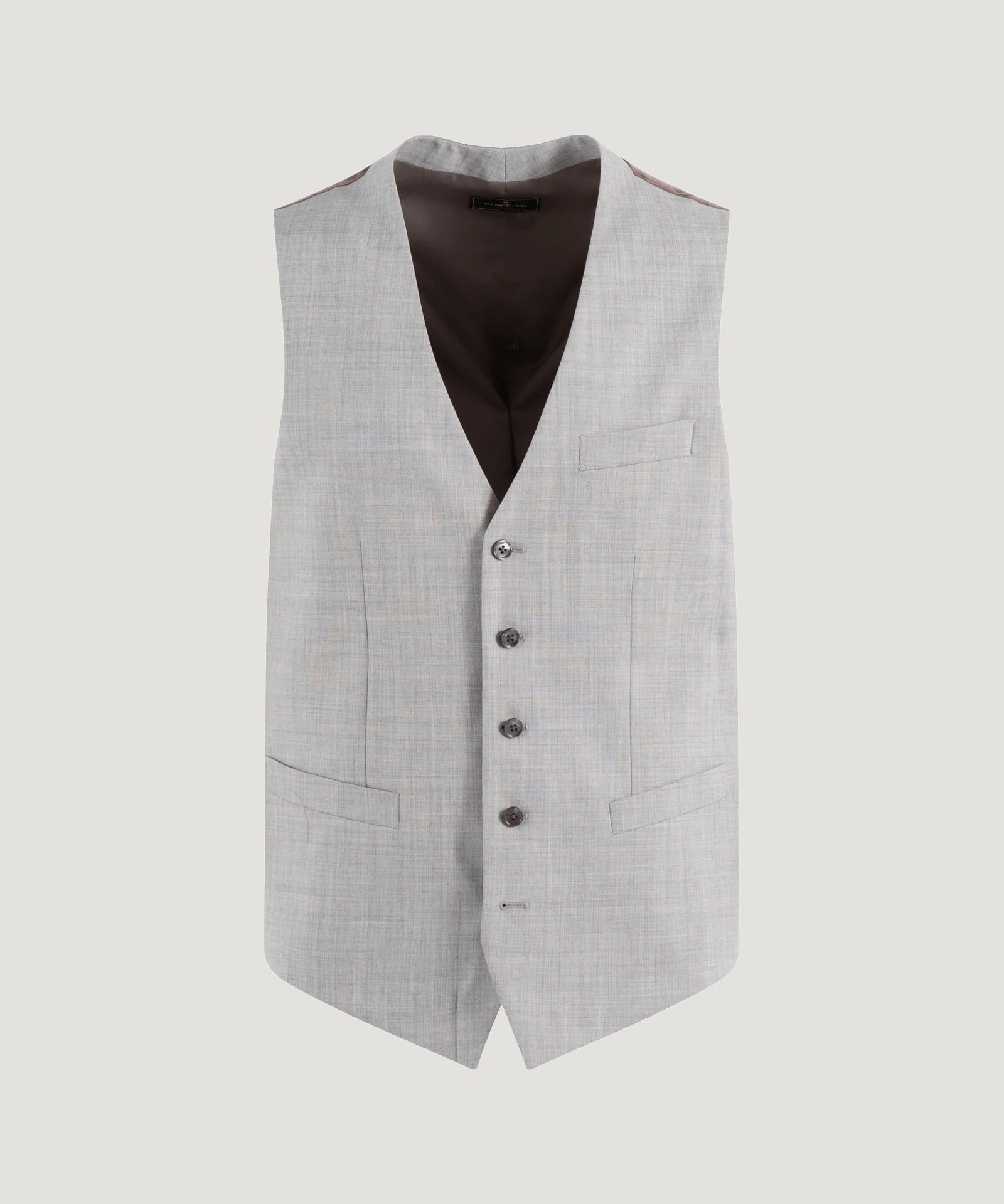 SOCI3TY Gilet lichtgrijs wol - The Society Shop