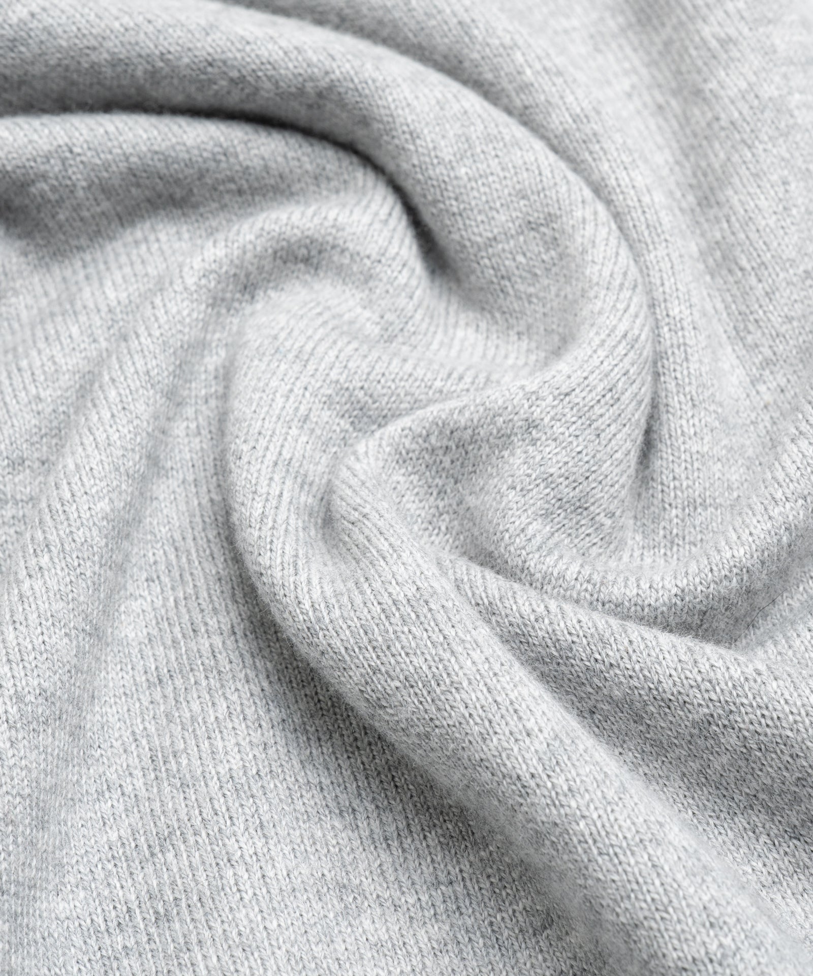 SOCI3TY Limited Fashion Half-zip trui Cotton Cashmere lichtgrijs - THE SOCIETY SHOP