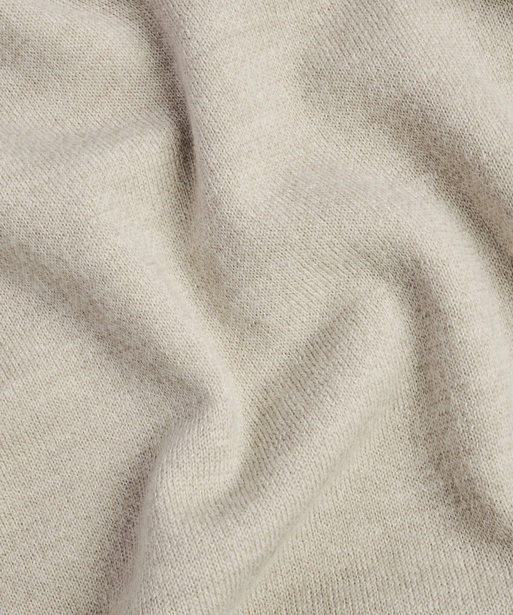 Profuomo Half - zip trui merinowol beige - THE SOCIETY SHOP