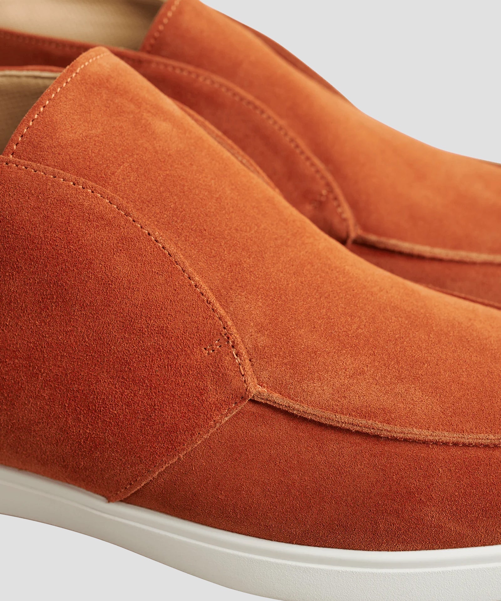 Fabiano Ricci Halfhoge instapper suède roestbruin - The Society Shop