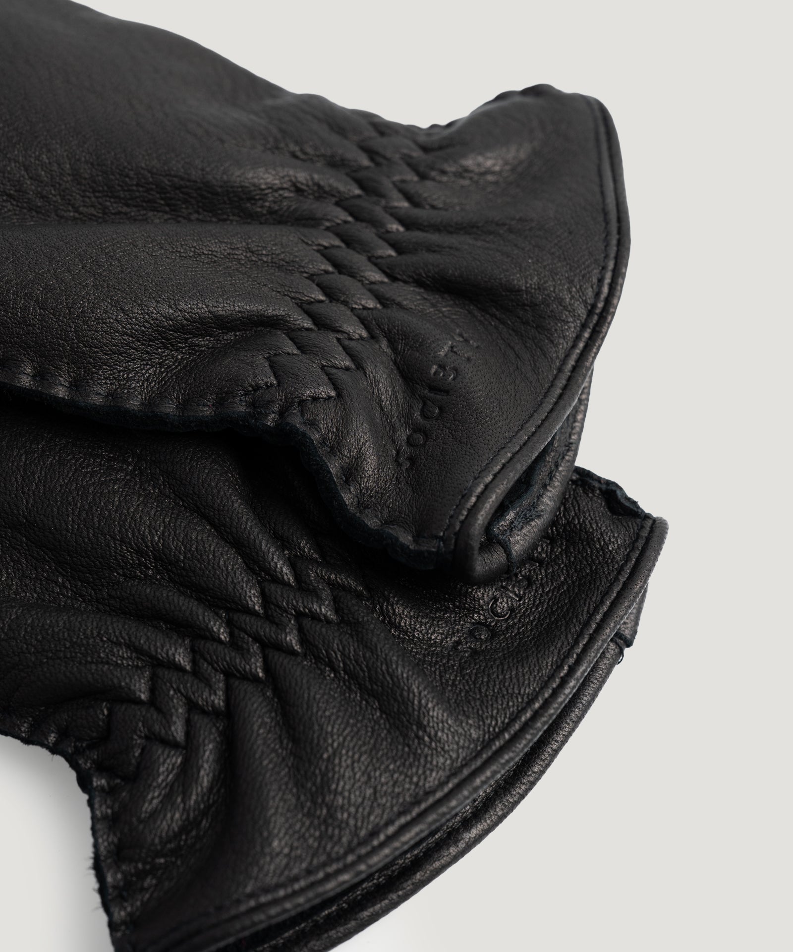 SOCI3TY Handmade Handschoenen leer zwart - THE SOCIETY SHOP