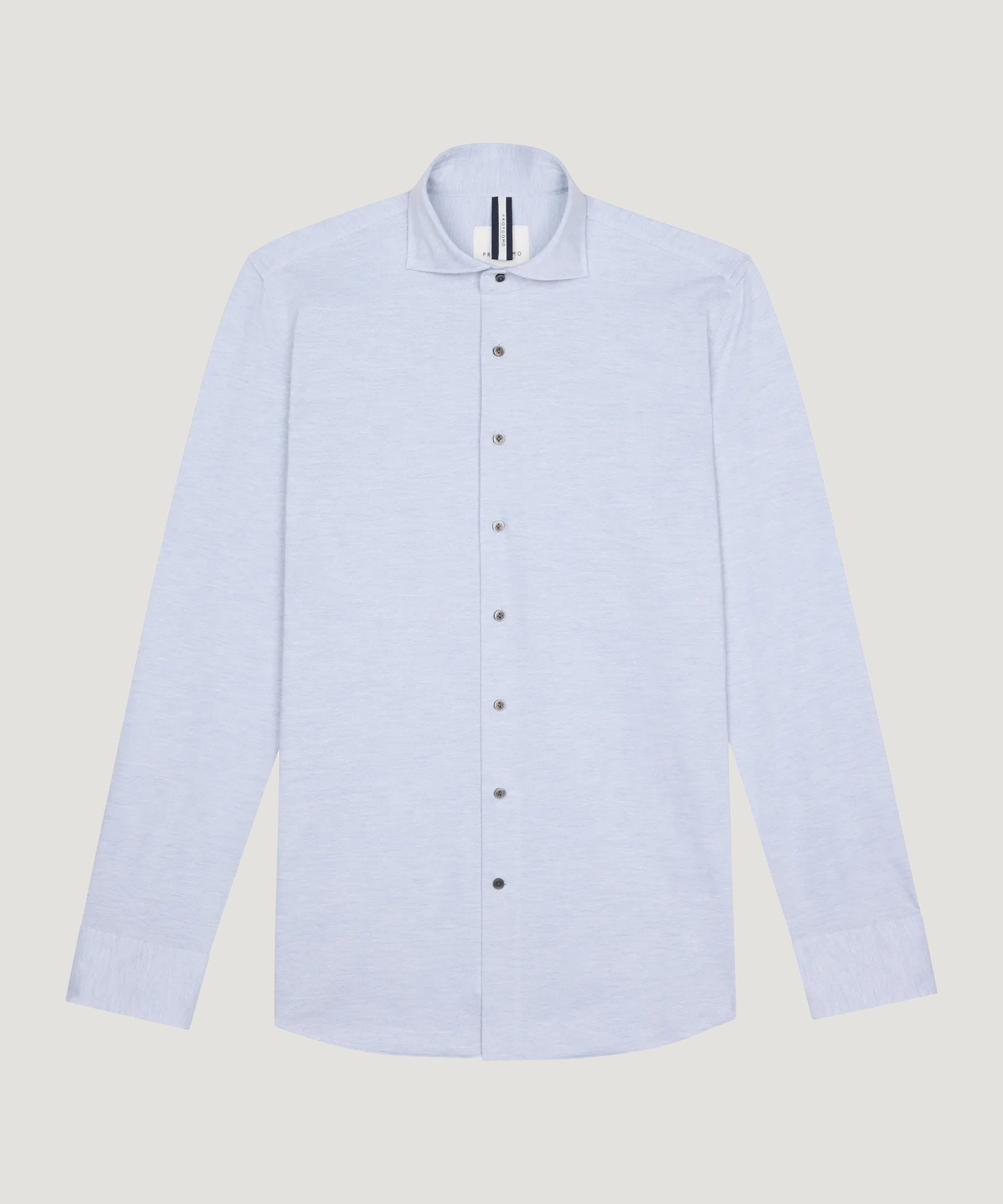 Profuomo Herringbone knitted overhemd lichtblauw - THE SOCIETY SHOP