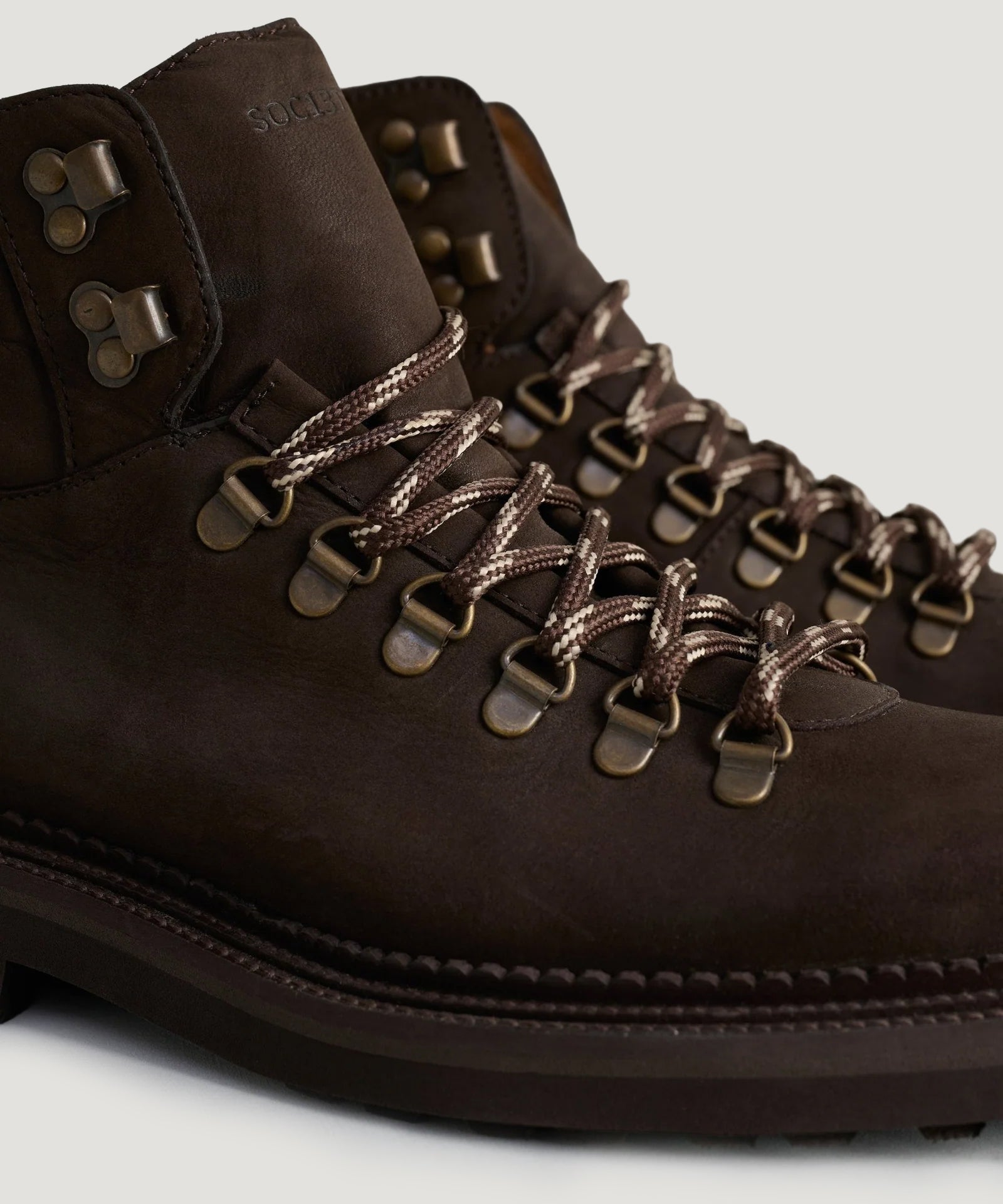 SOCI3TY Hiking boot leer bruin - THE SOCIETY SHOP