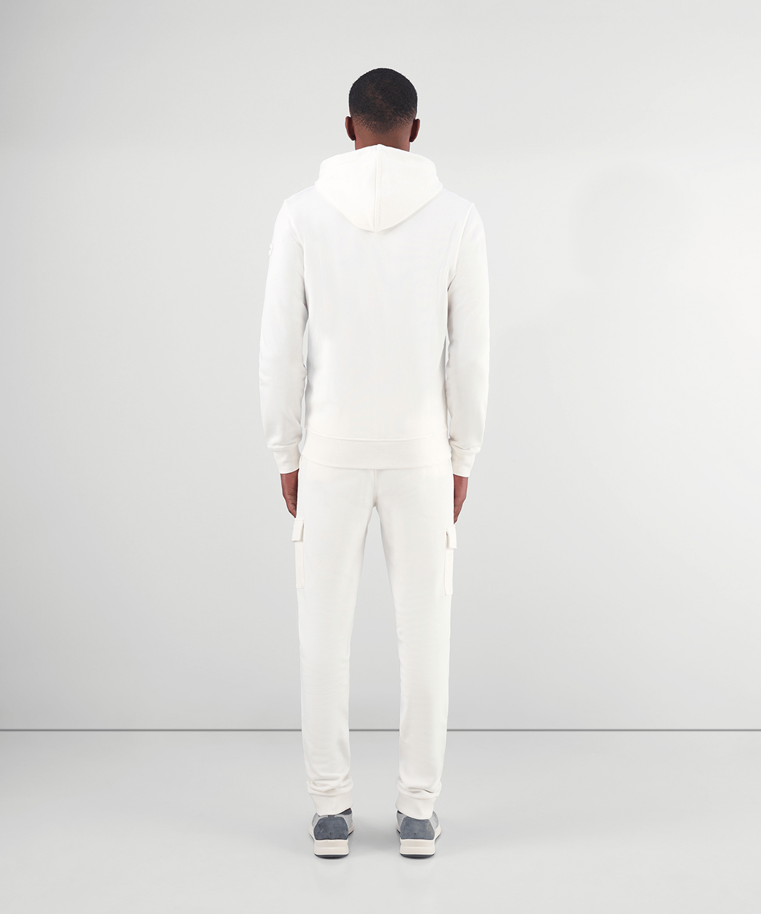 SOCI3TY Hooded sweatvest off-white katoen - The Society Shop