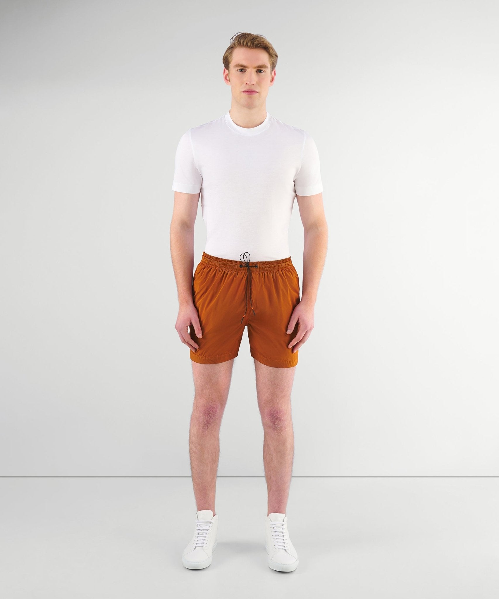 Roberto Ricci Design Hyper Tramontana zwemshorts nylon roestbruin - The Society Shop