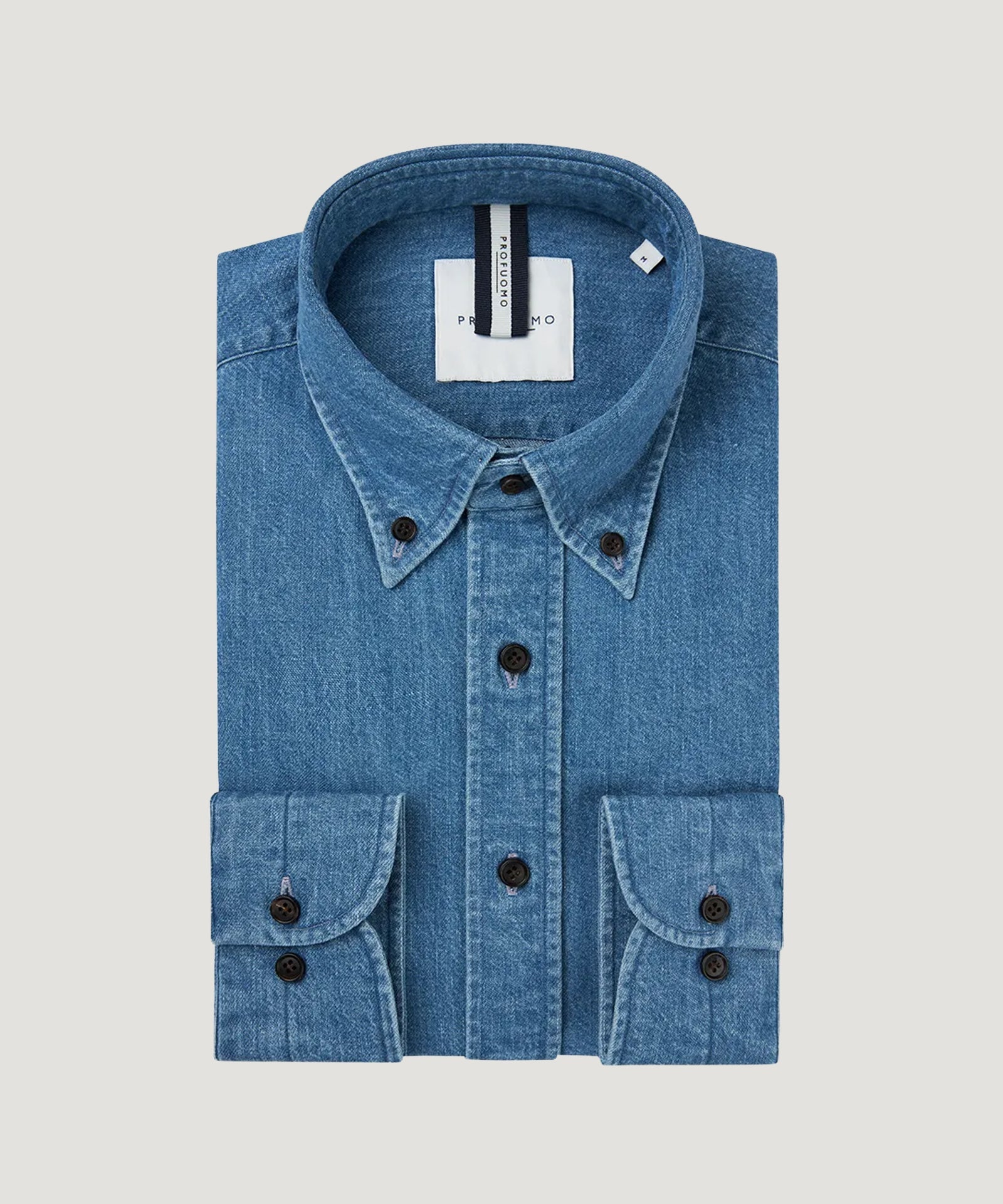 Profuomo Japanese denim overhemd indigo - THE SOCIETY SHOP