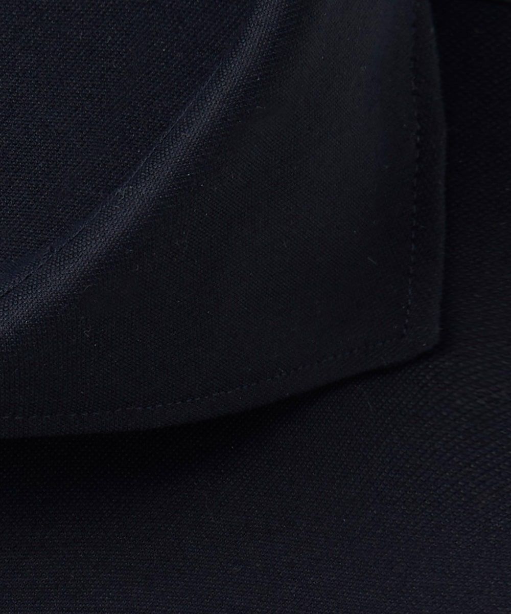 Profuomo Japanese knitted overhemd katoenmix donkerblauw - THE SOCIETY SHOP