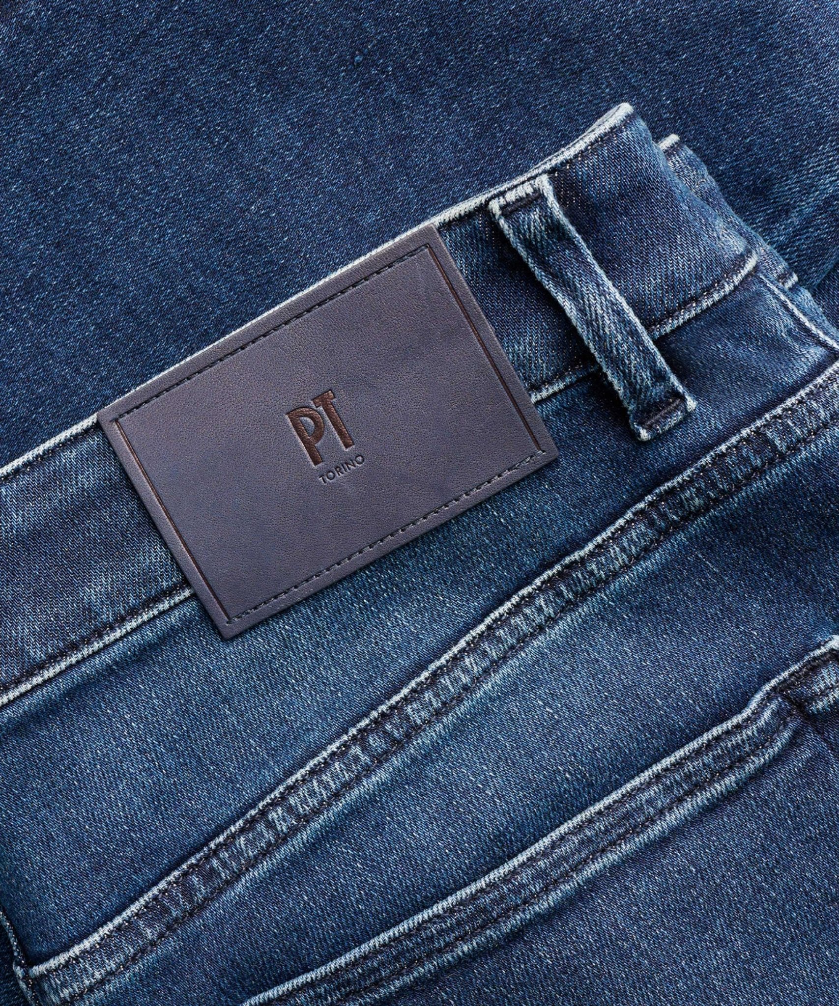 PT Torino Jazz jeans katoen stretch donkerblauw - THE SOCIETY SHOP