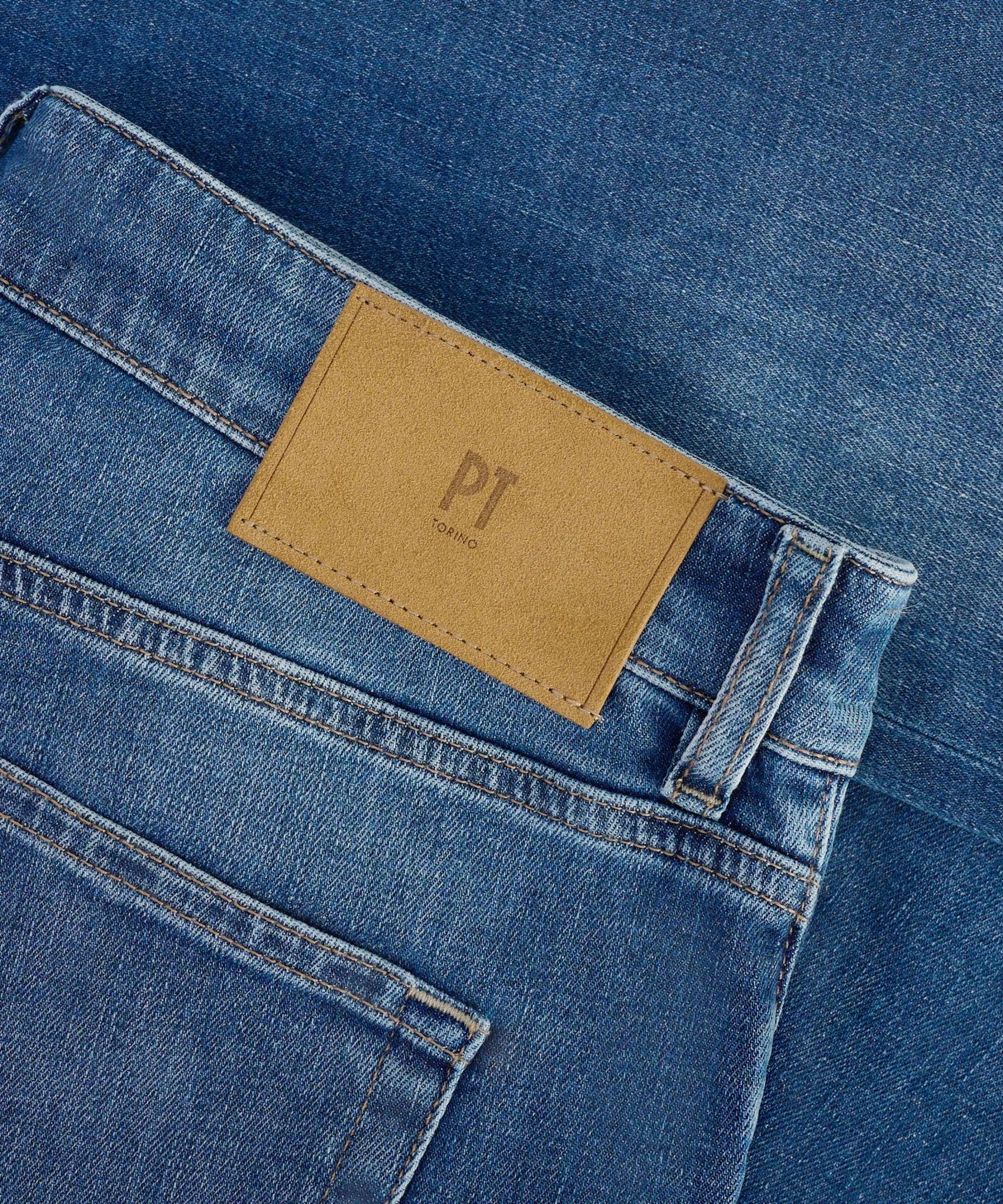 PT Torino Jazz jeans katoen stretch donkerblauw - The Society Shop