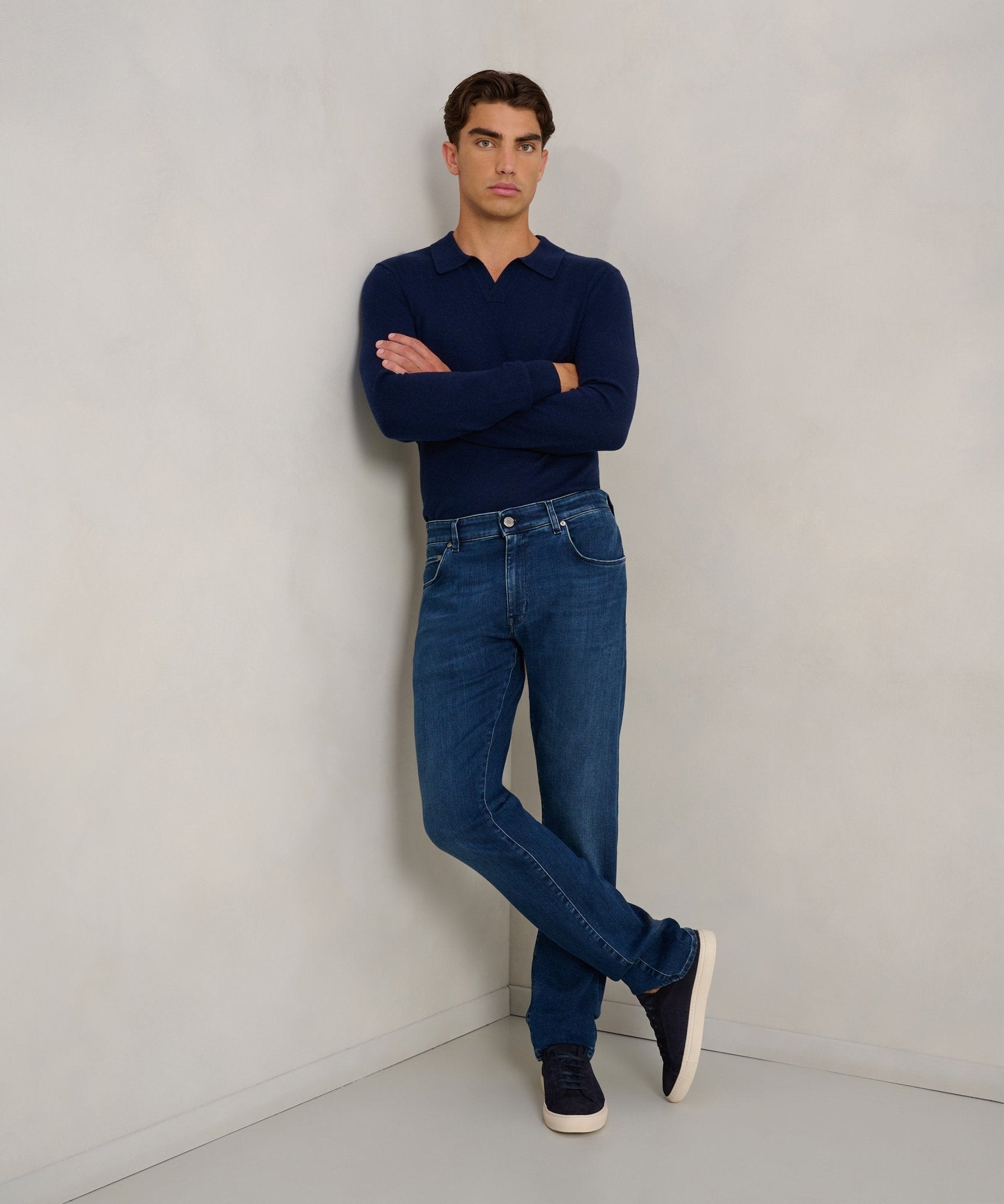 PT Torino Jazz jeans katoen stretch donkerblauw - THE SOCIETY SHOP