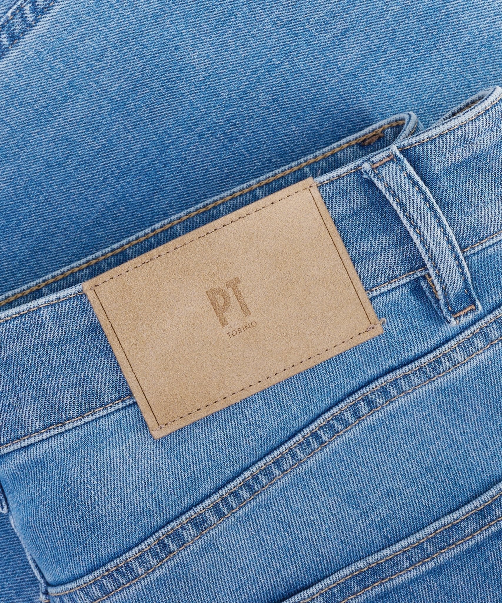 PT Torino Jazz jeans katoen stretch middenblauw - THE SOCIETY SHOP