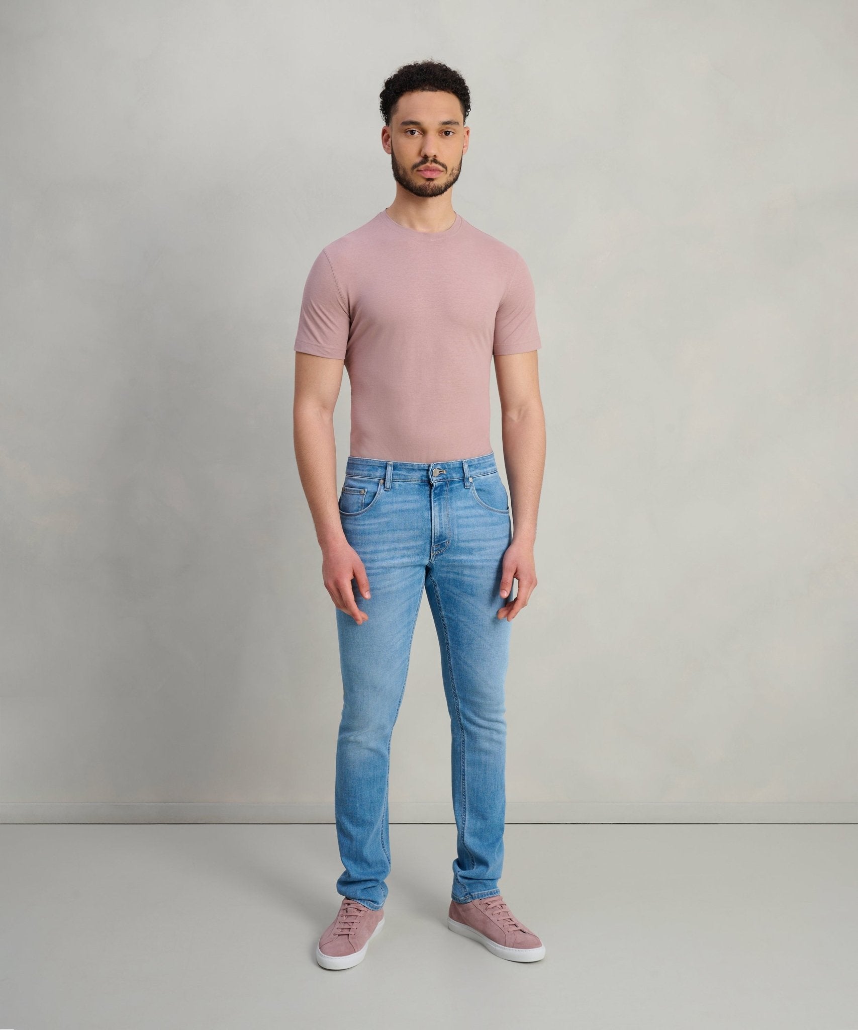 PT Torino Jazz jeans katoen stretch middenblauw - THE SOCIETY SHOP