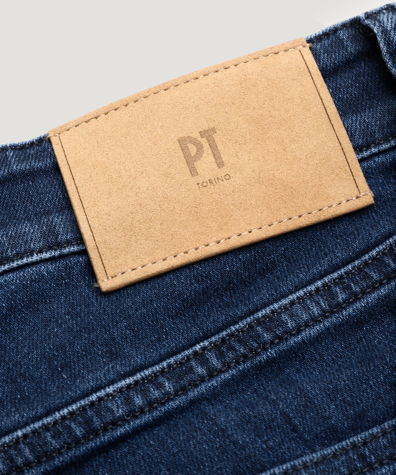 PT Torino Jazz jeans katoen/lyocell stretch mid blue washed - THE SOCIETY SHOP