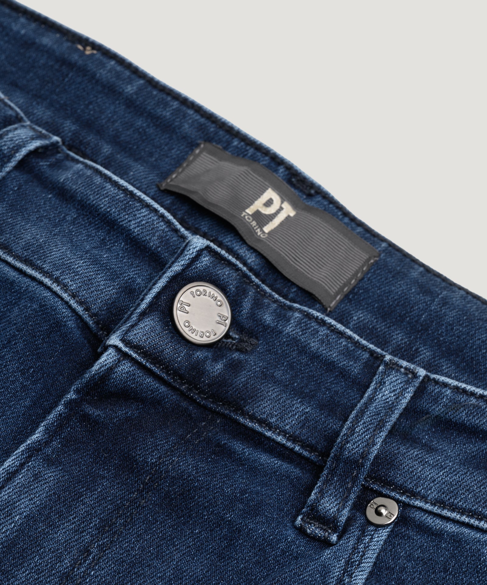 PT Torino Jazz jeans katoen/lyocell stretch mid blue washed - THE SOCIETY SHOP