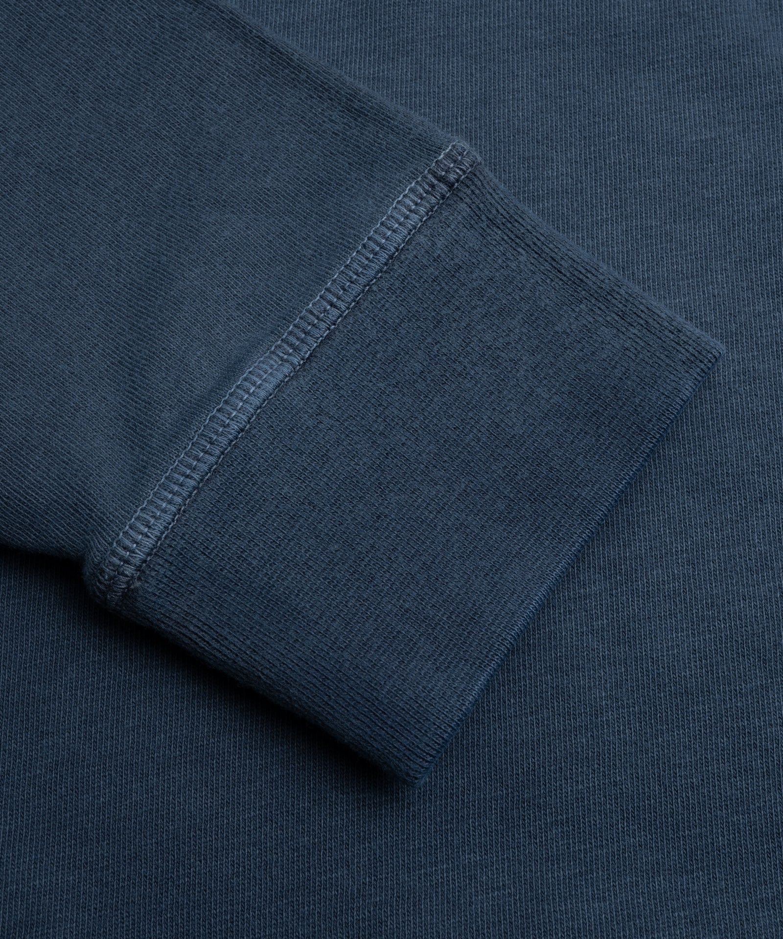 SOCI3TY Luxury Sportswear Jersey sweatshirt garment - dyed katoen indigoblauw - THE SOCIETY SHOP