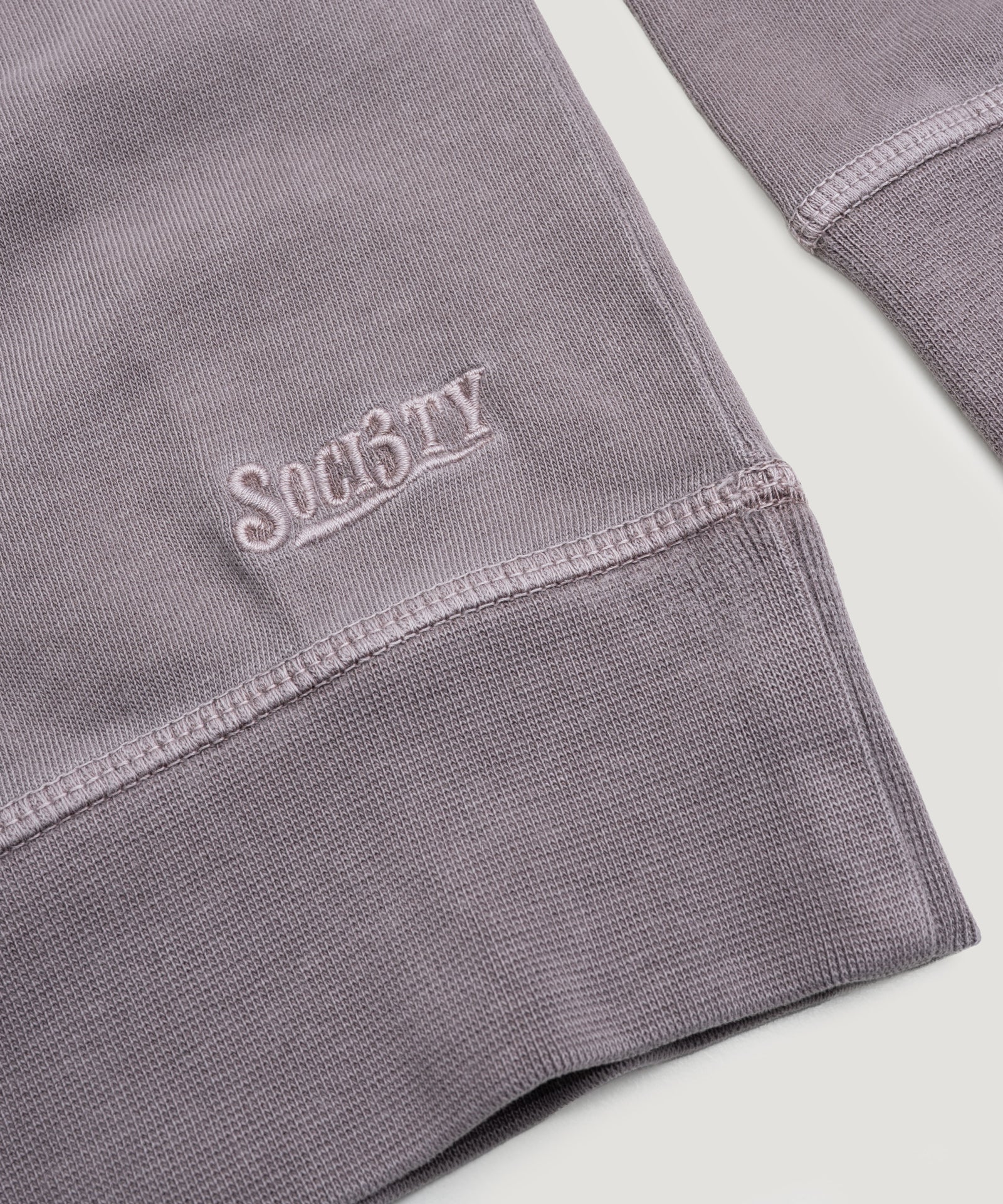 SOCI3TY Luxury Sportswear Jersey sweatshirt garment - dyed katoen taupe - THE SOCIETY SHOP